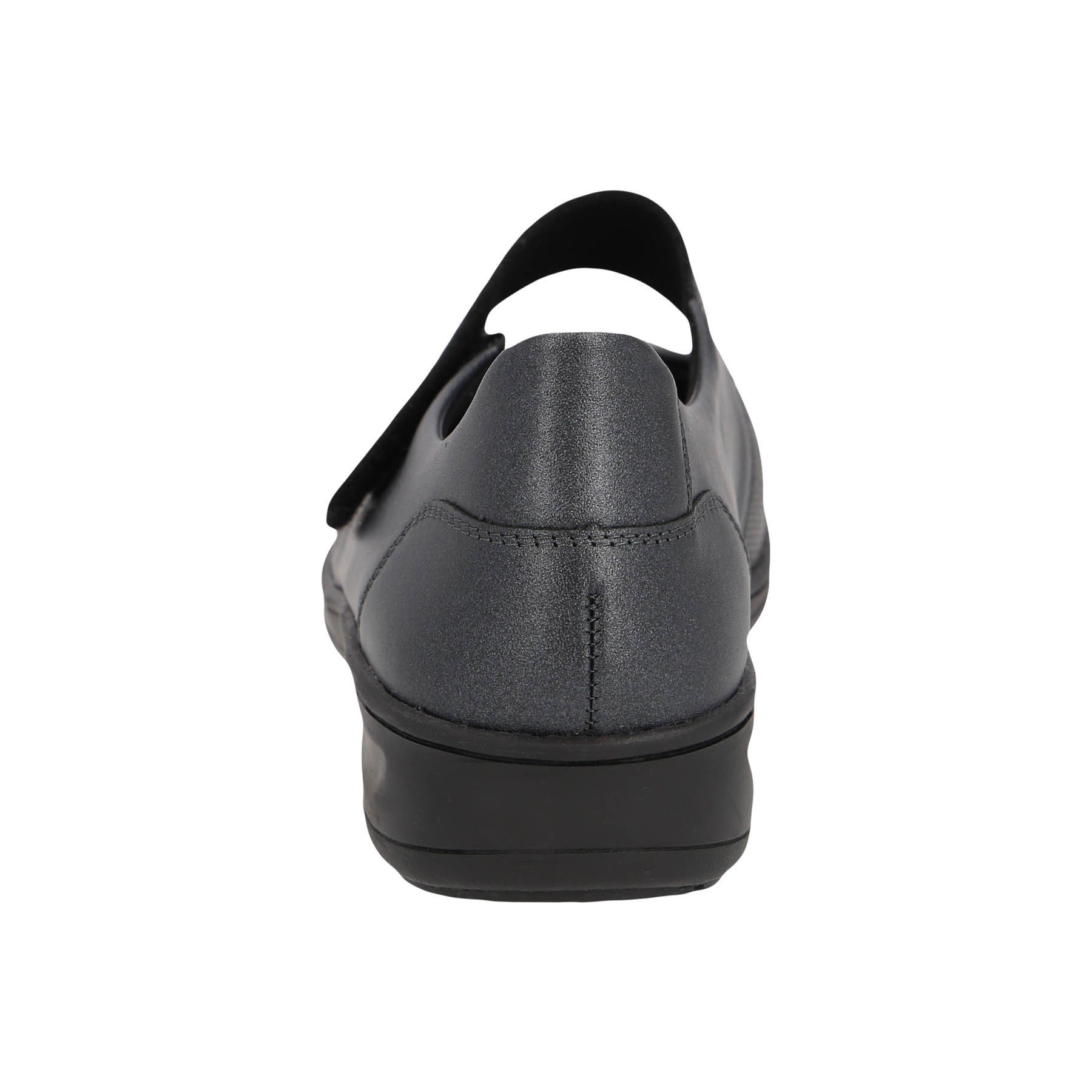 graue slipper hinteransicht