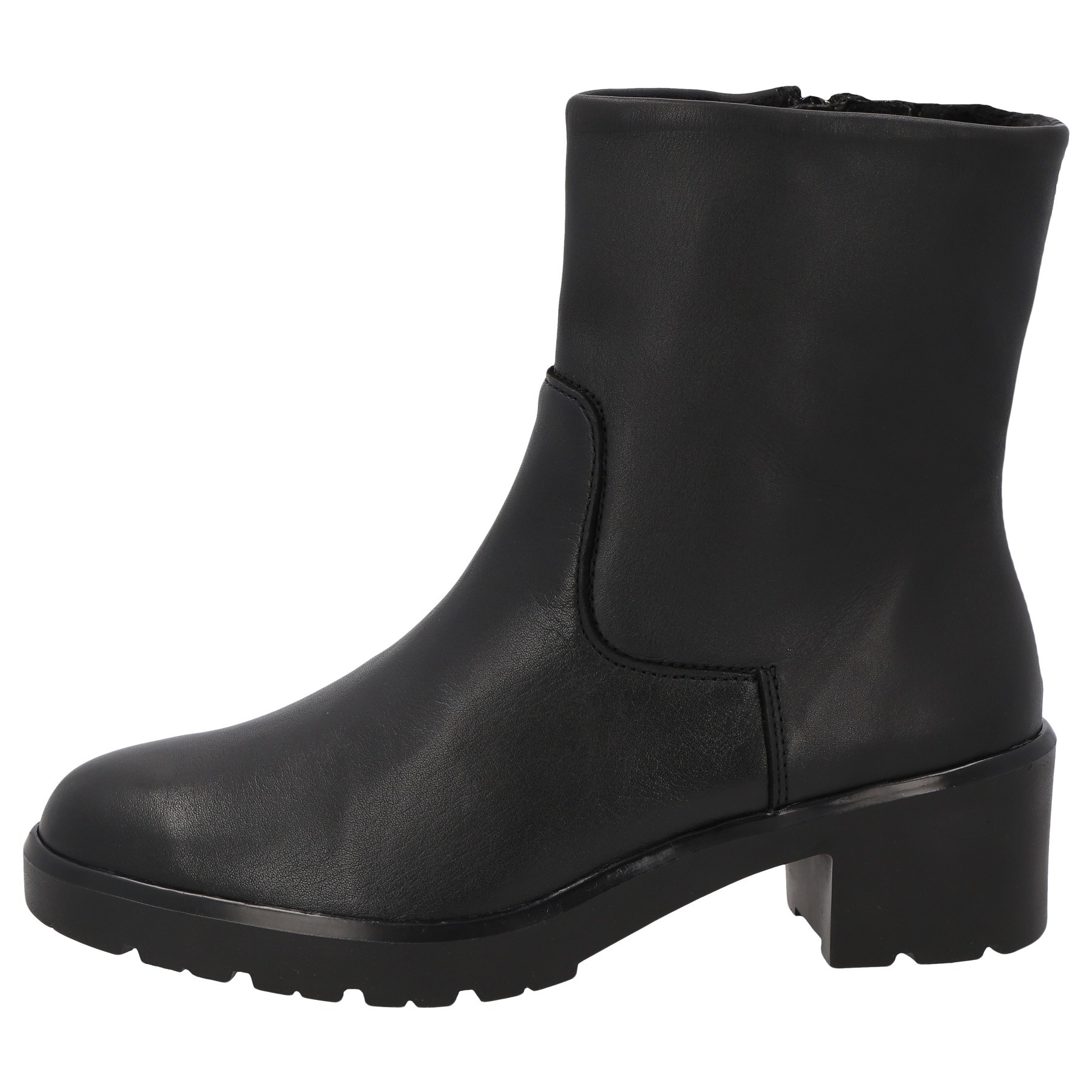 schwarze stiefel seitenansicht links