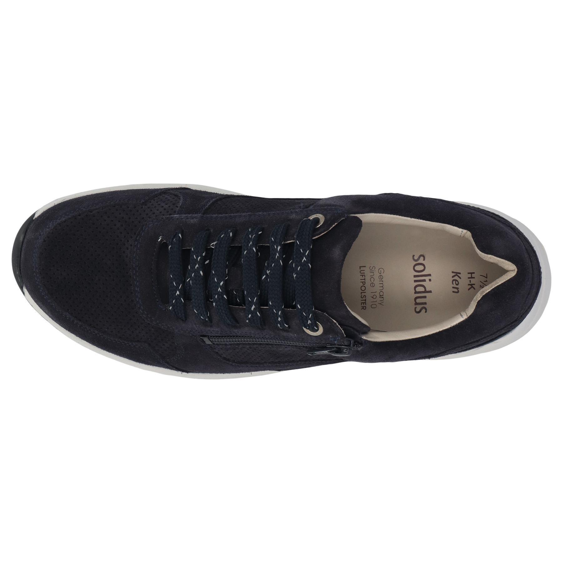 blaue halbschuh draufsicht