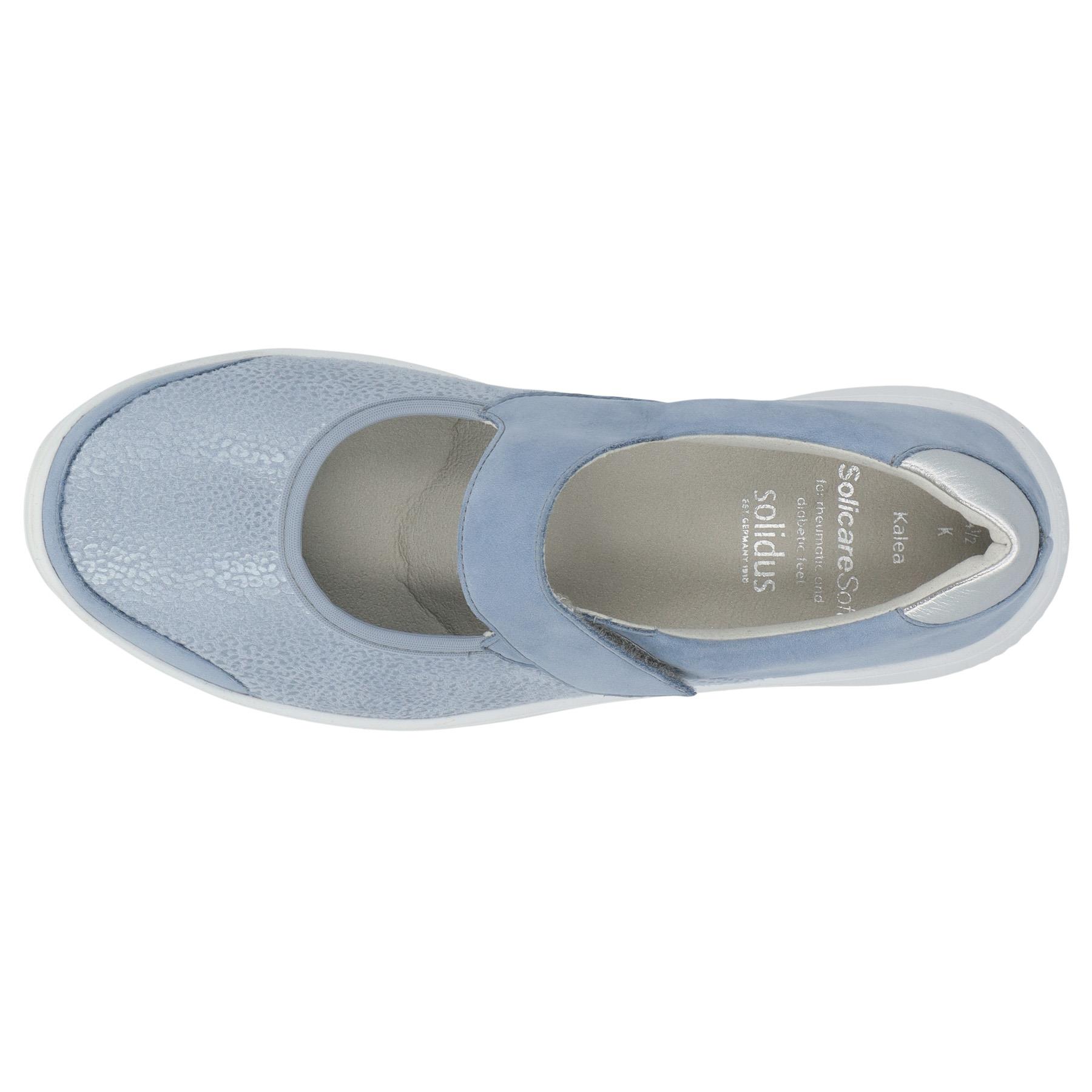 blaue slipper draufsicht