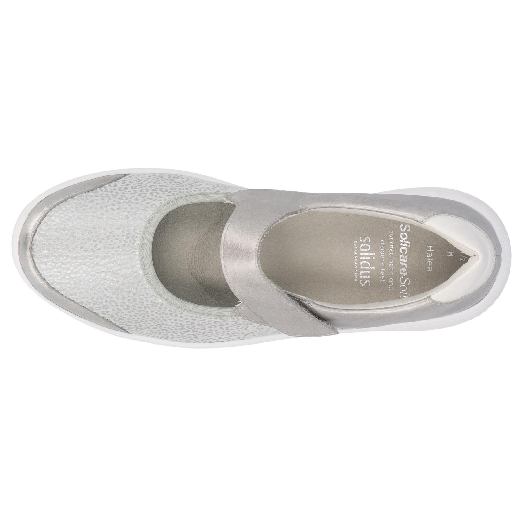 graue slipper draufsicht