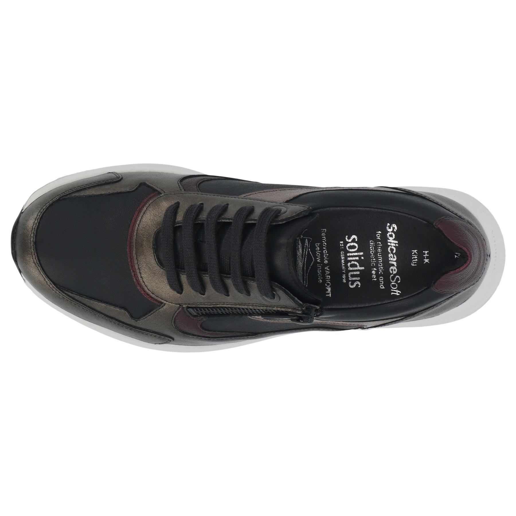 mehrfarbige halbschuh draufsicht