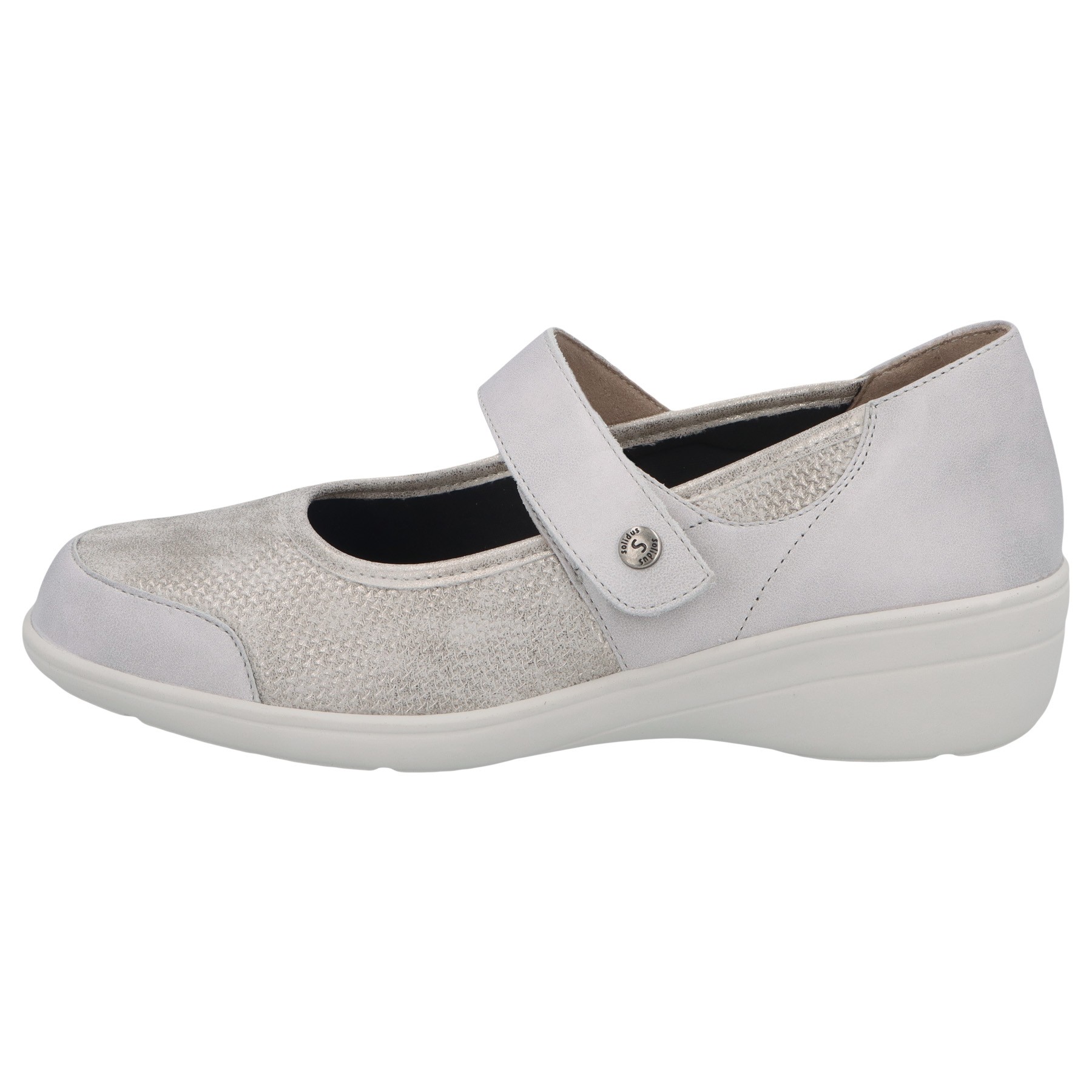 graue halbschuh seitenansicht links