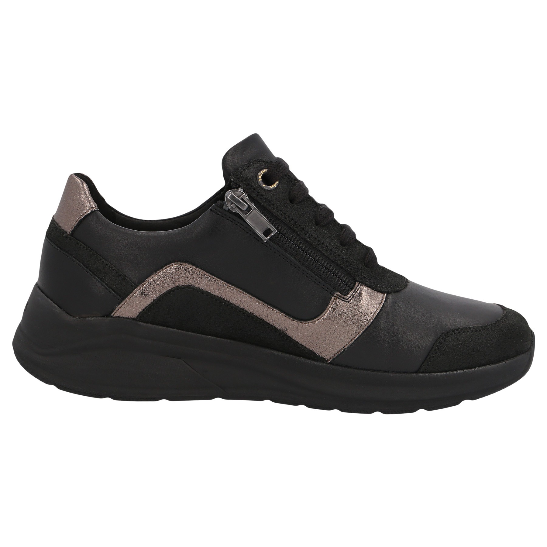 schwarze halbschuh seitenansicht rechts