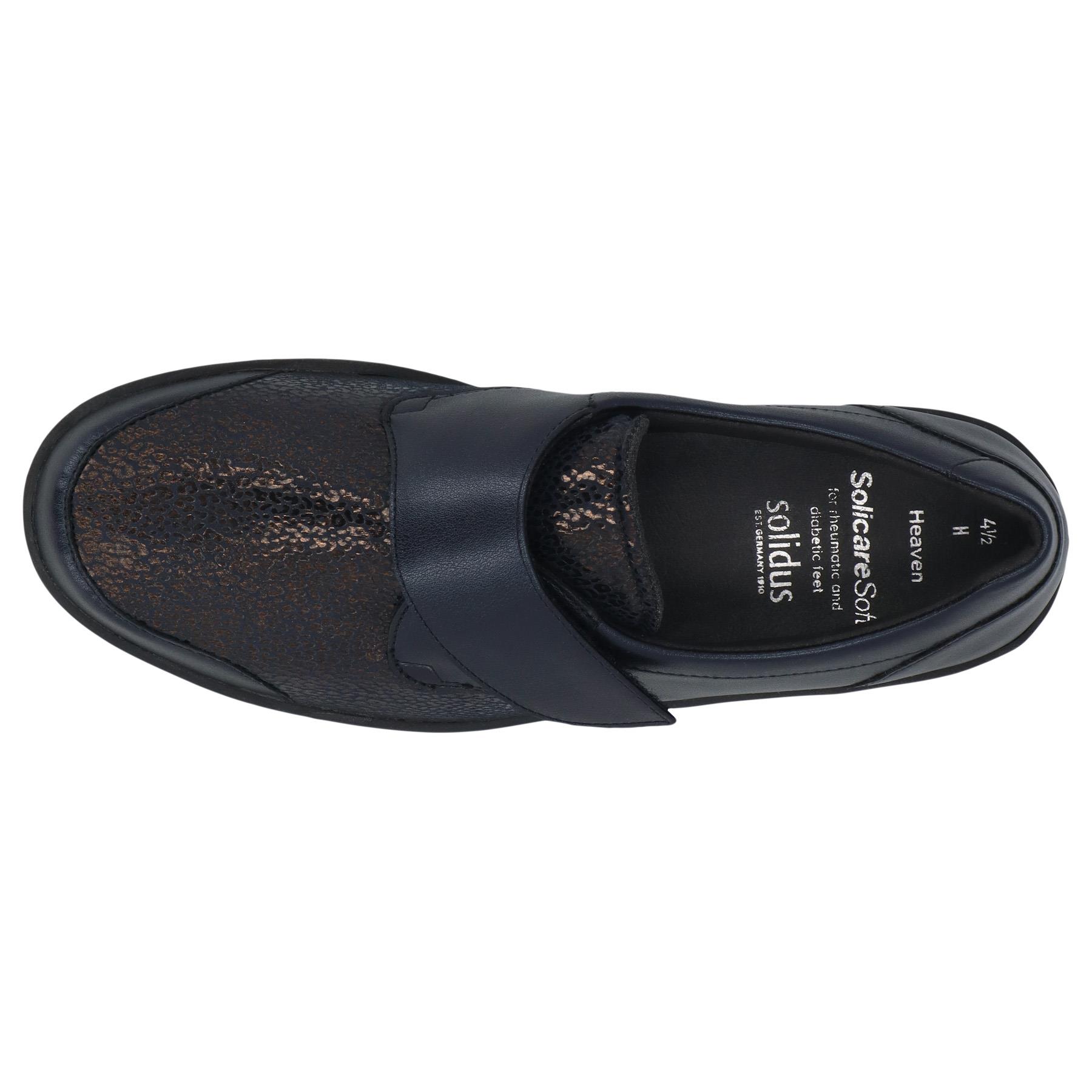 blaue slipper draufsicht