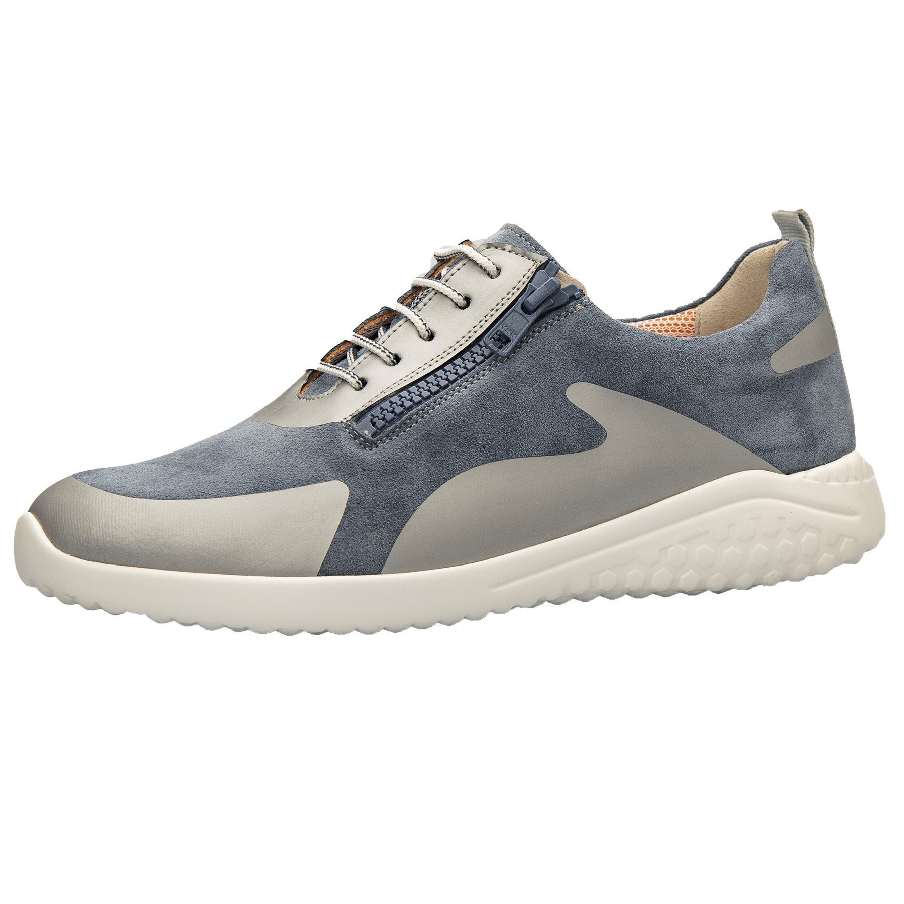 blaue halbschuh 3-4 ansicht