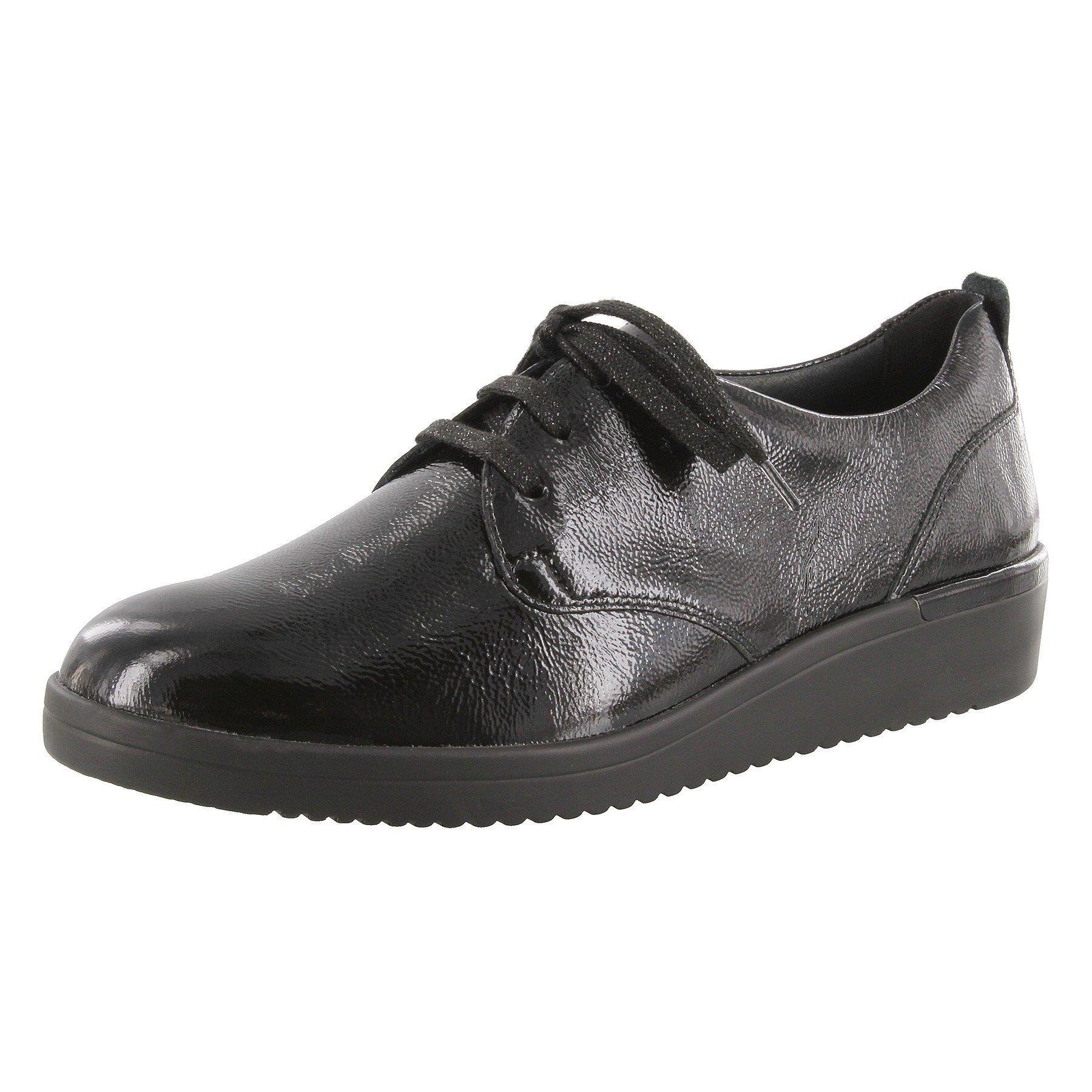 schwarze halbschuh 3-4 ansicht