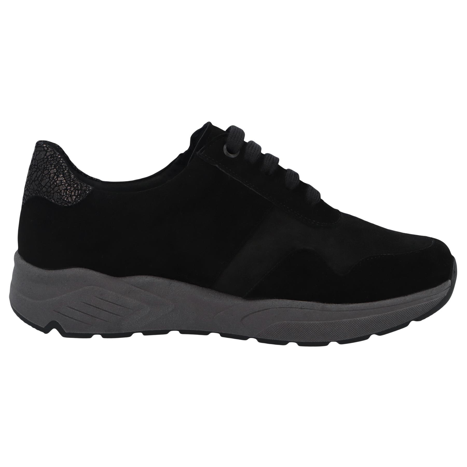 schwarze halbschuh seitenansicht rechts