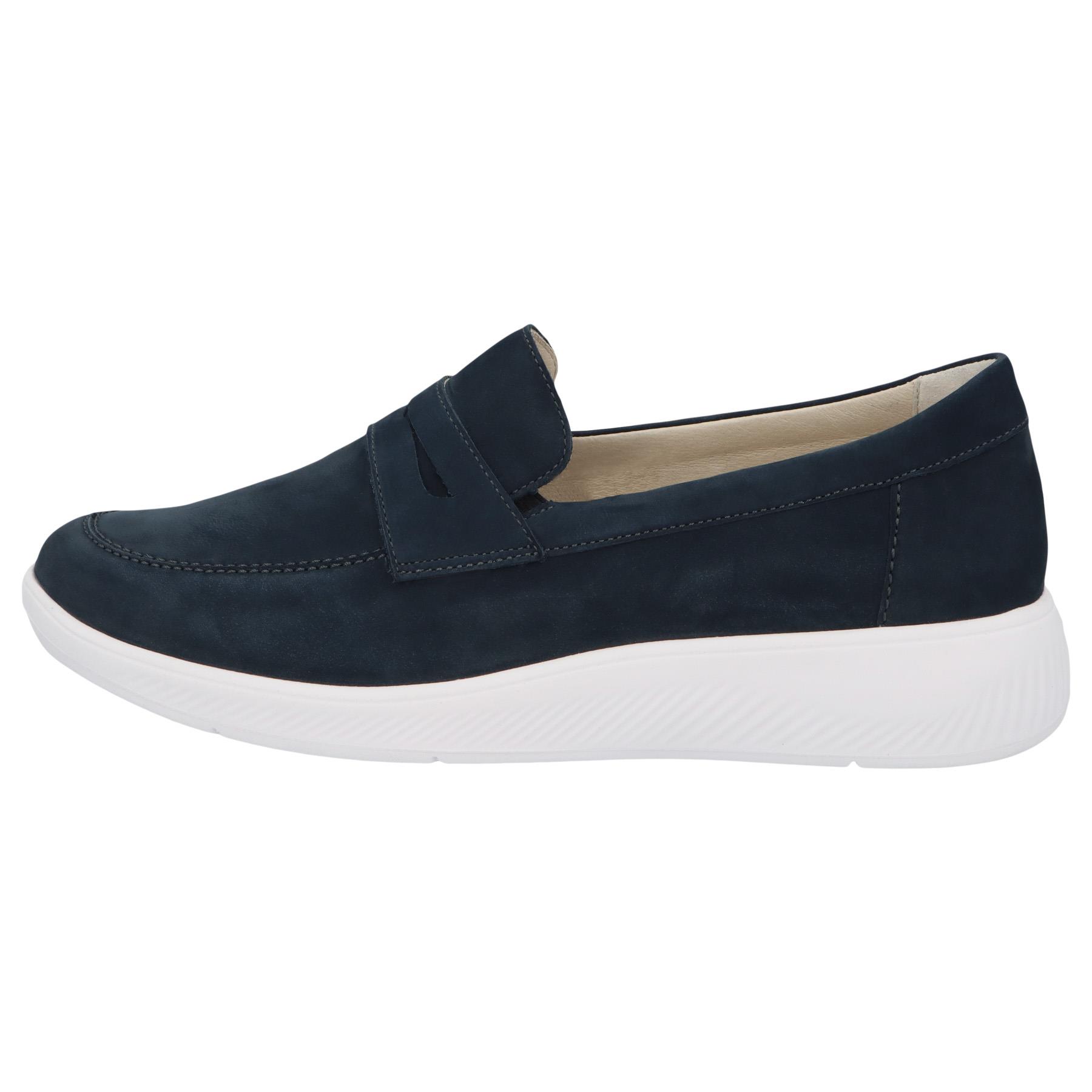 blaue slipper seitenansicht links