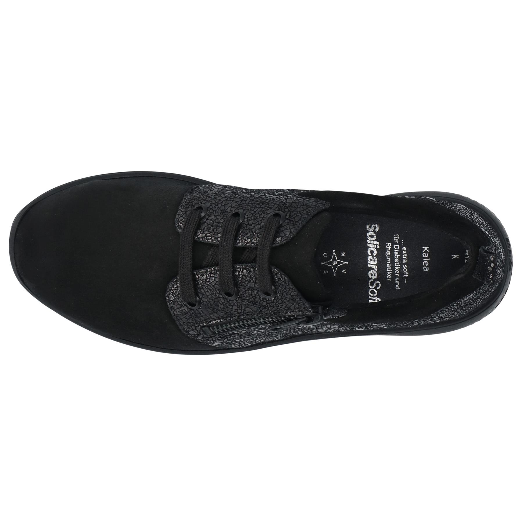 schwarze halbschuh draufsicht