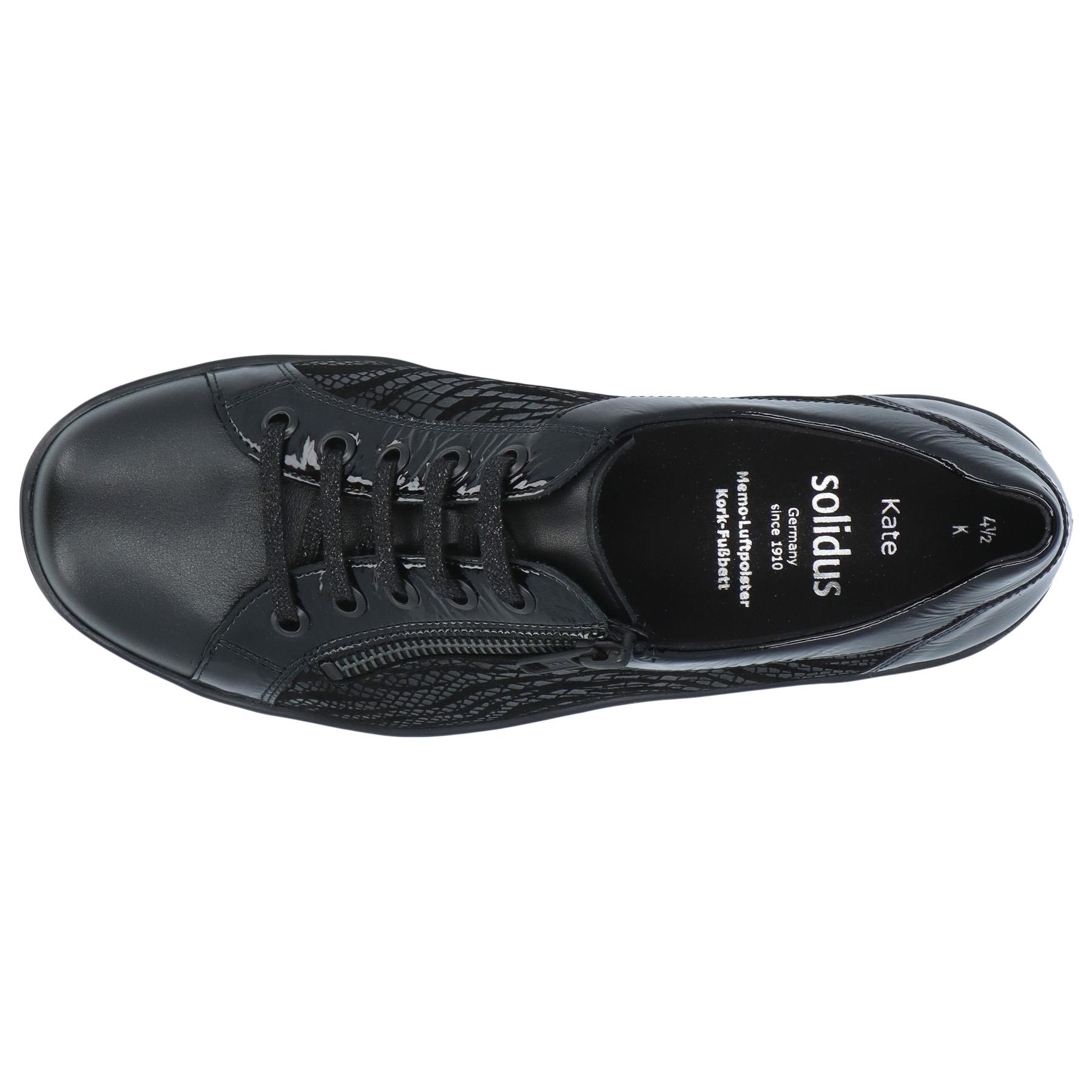 schwarze halbschuh draufsicht