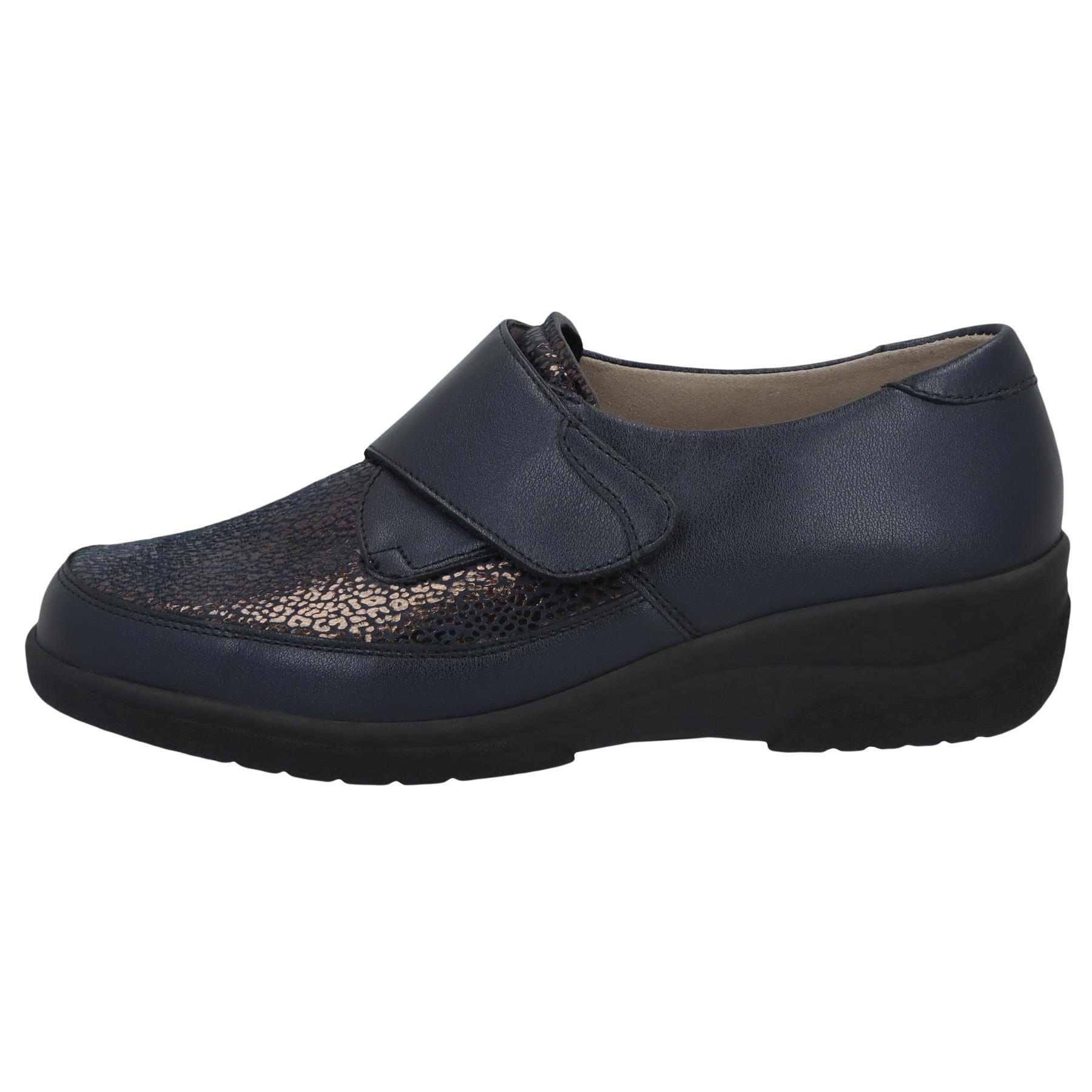 blaue slipper seitenansicht links