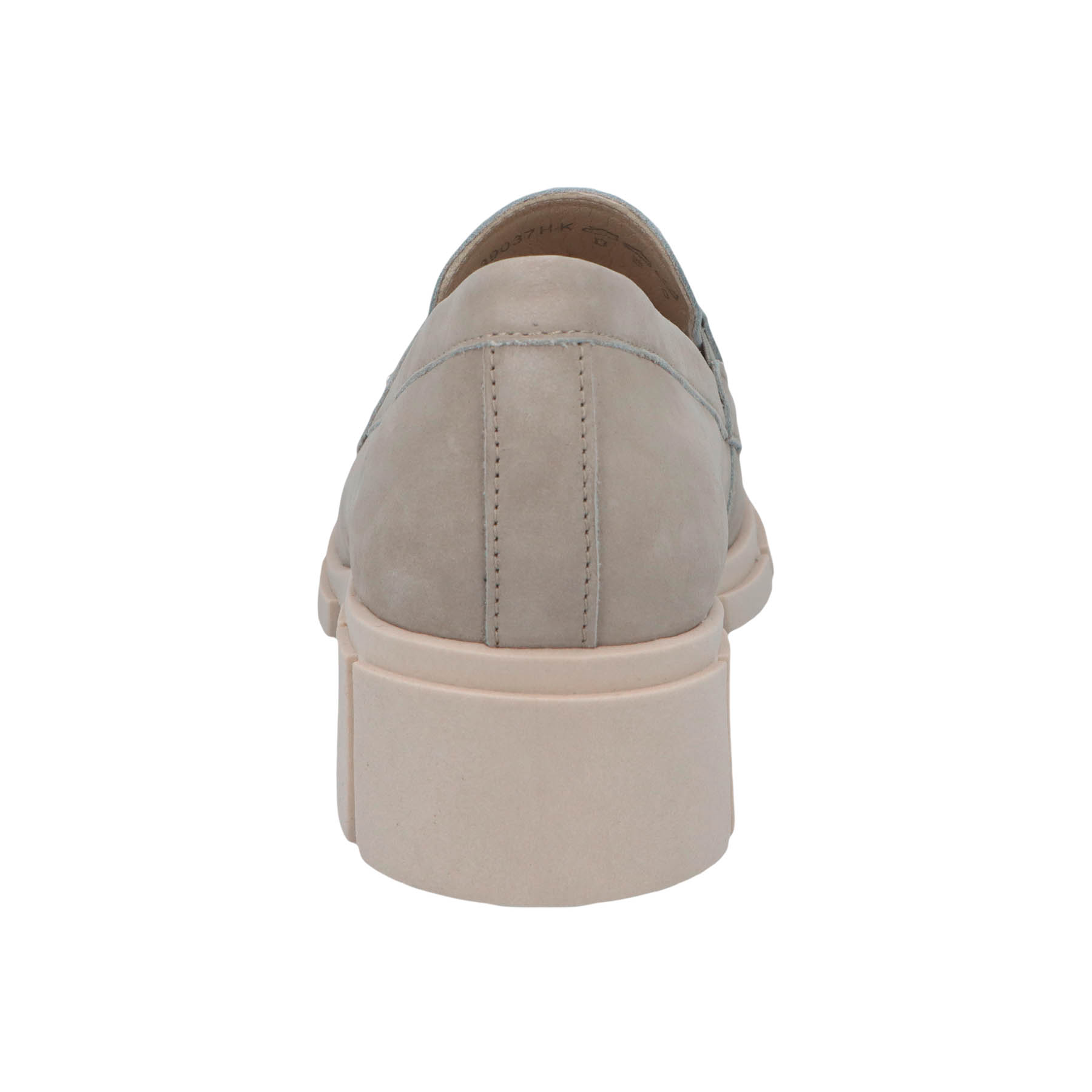 graue slipper hinteransicht