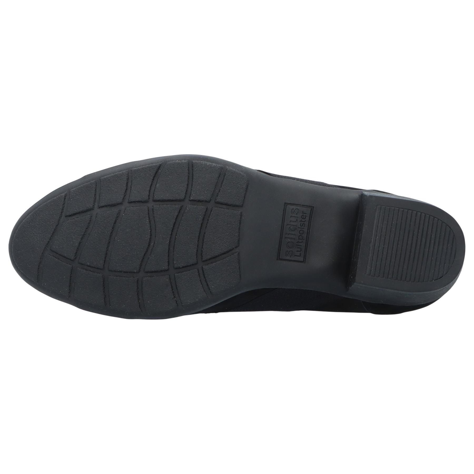 schwarze halbschuh sohlenansicht