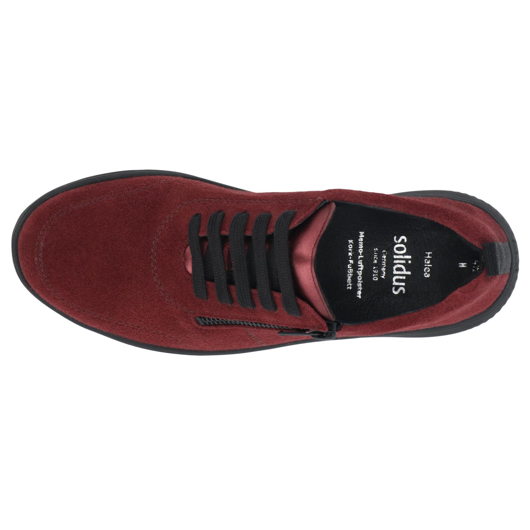 rote halbschuh draufsicht