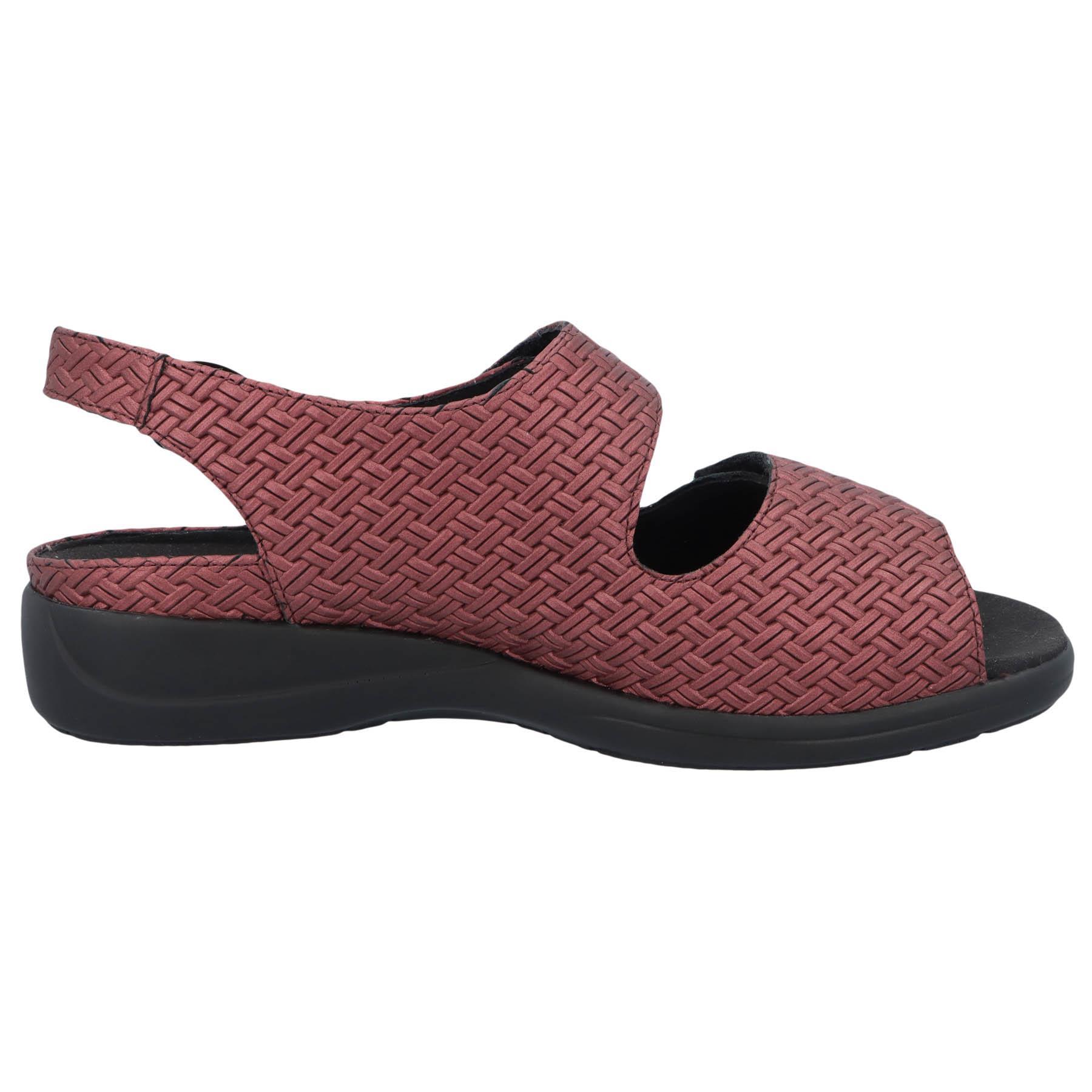 rote sandale draufsicht