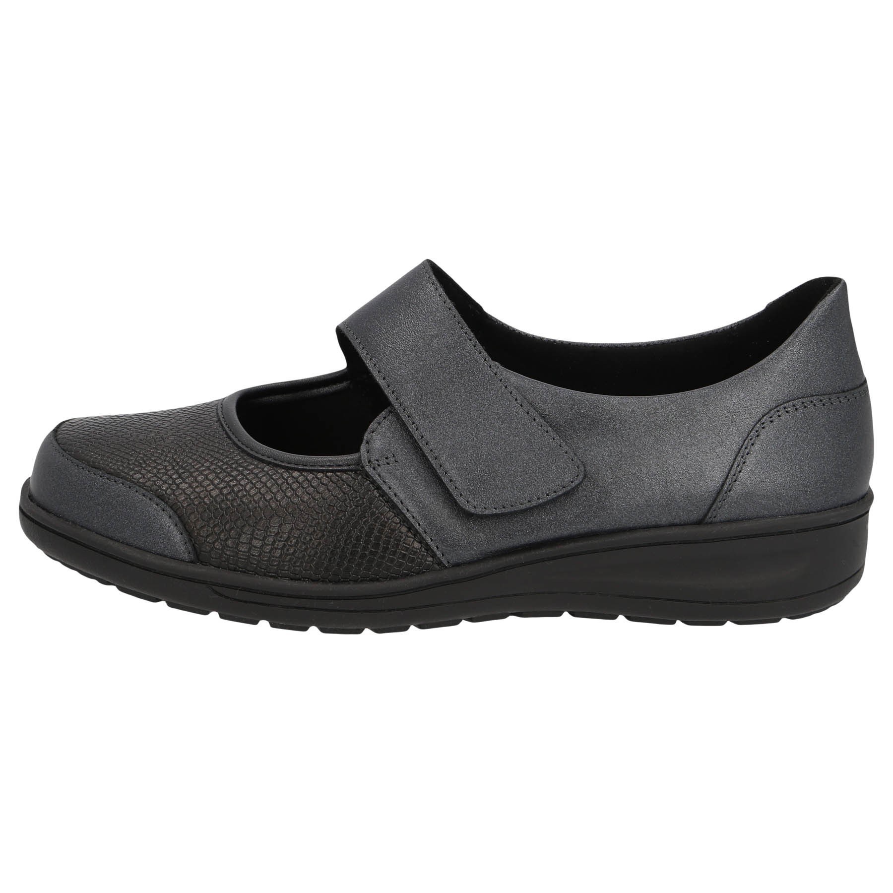 graue slipper seitenansicht links