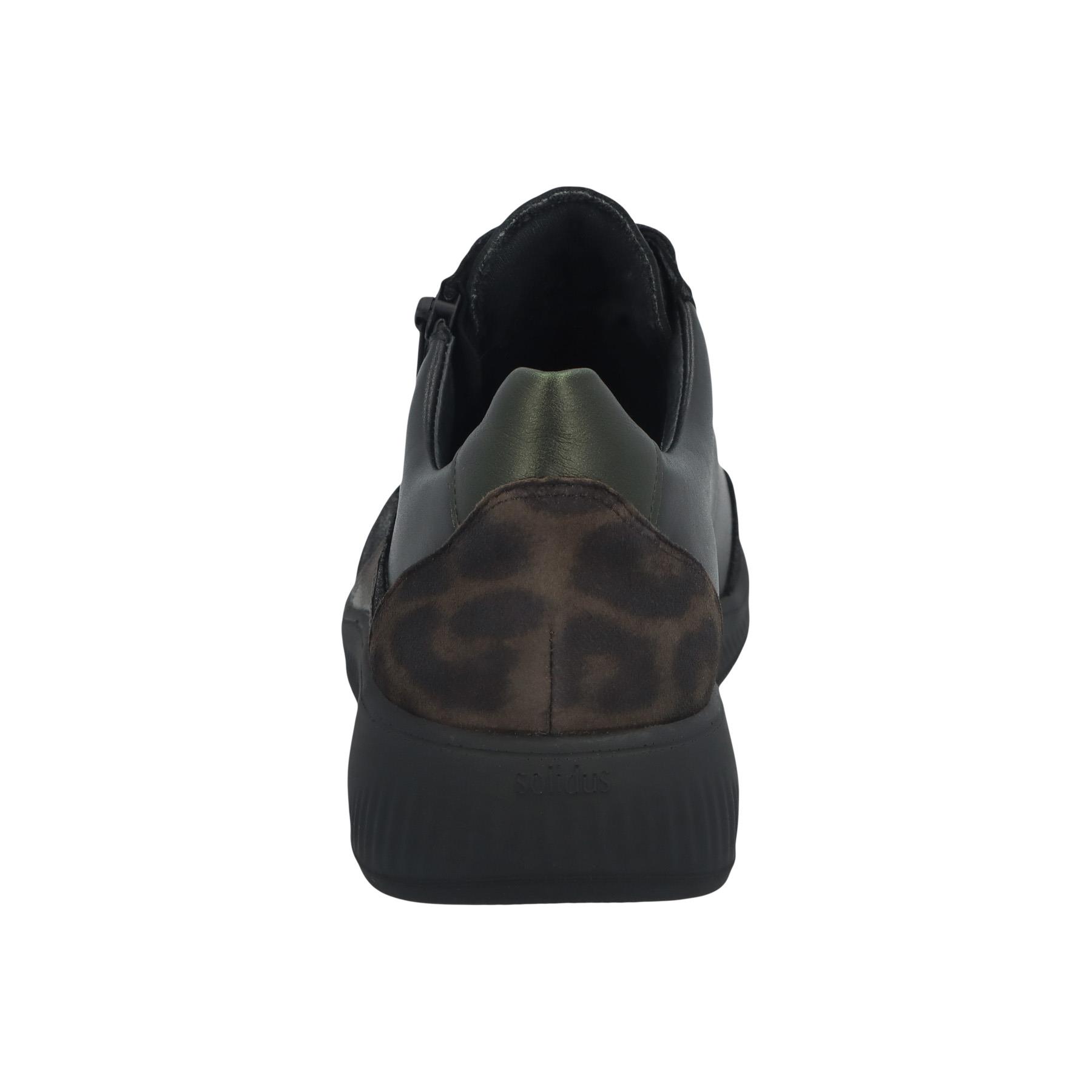 schwarze halbschuh hinteransicht