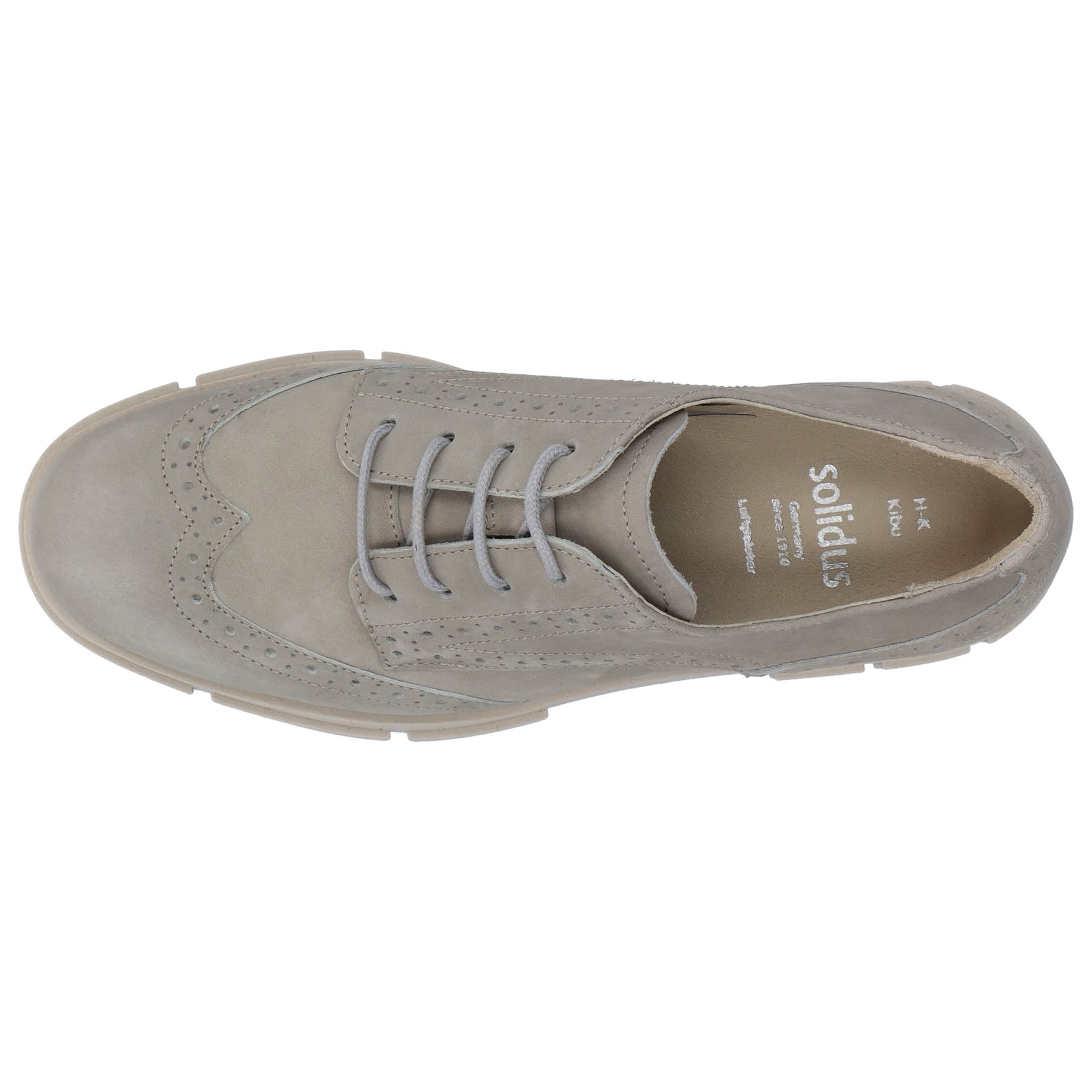 graue halbschuh draufsicht