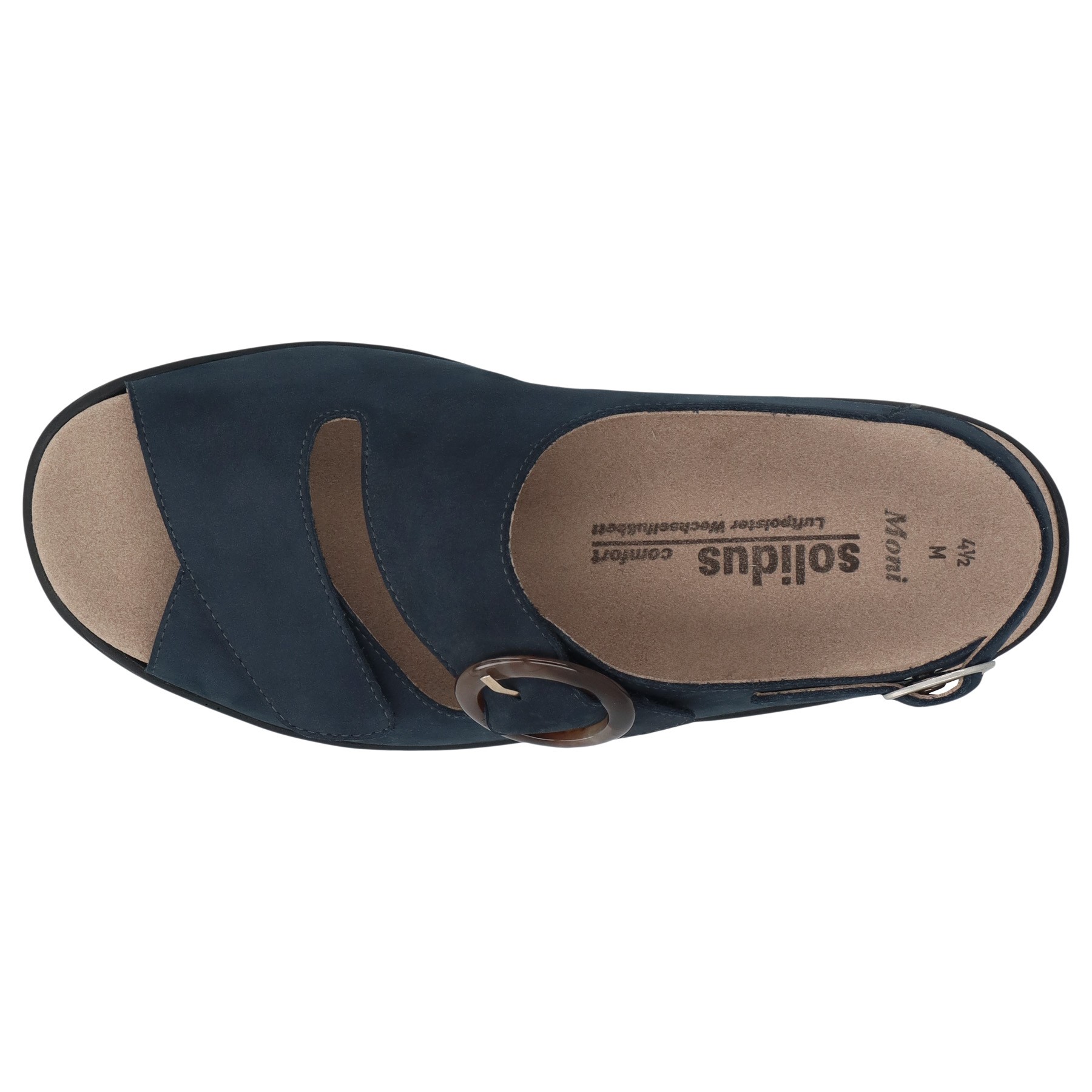 blaue sandale draufsicht