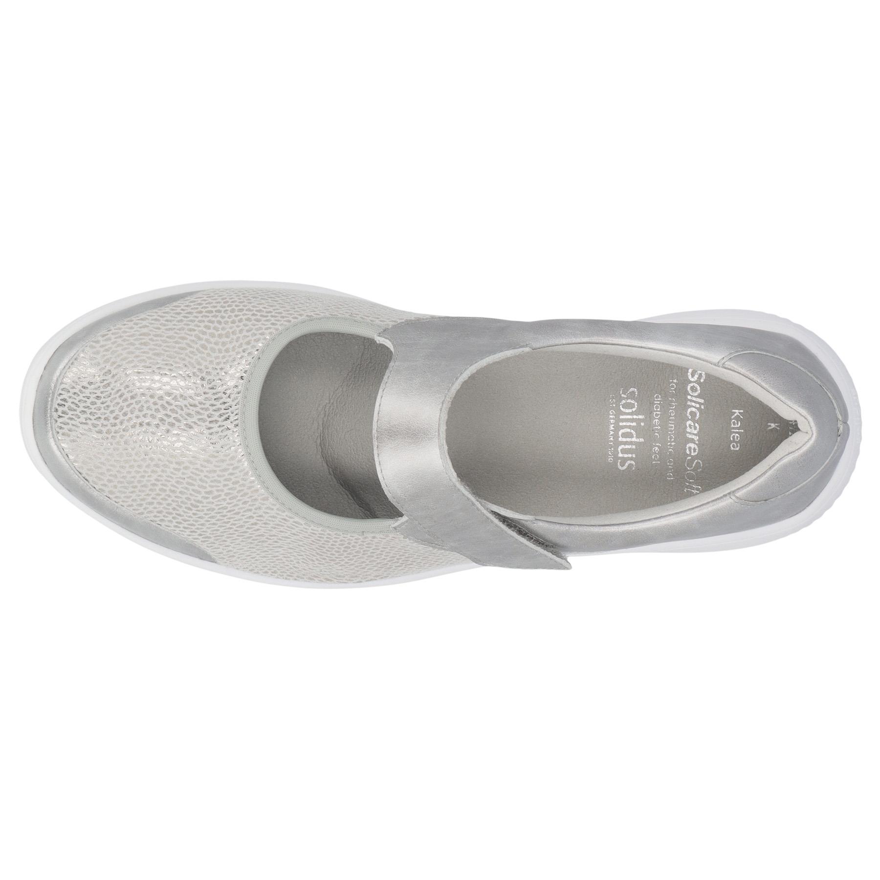 graue slipper draufsicht