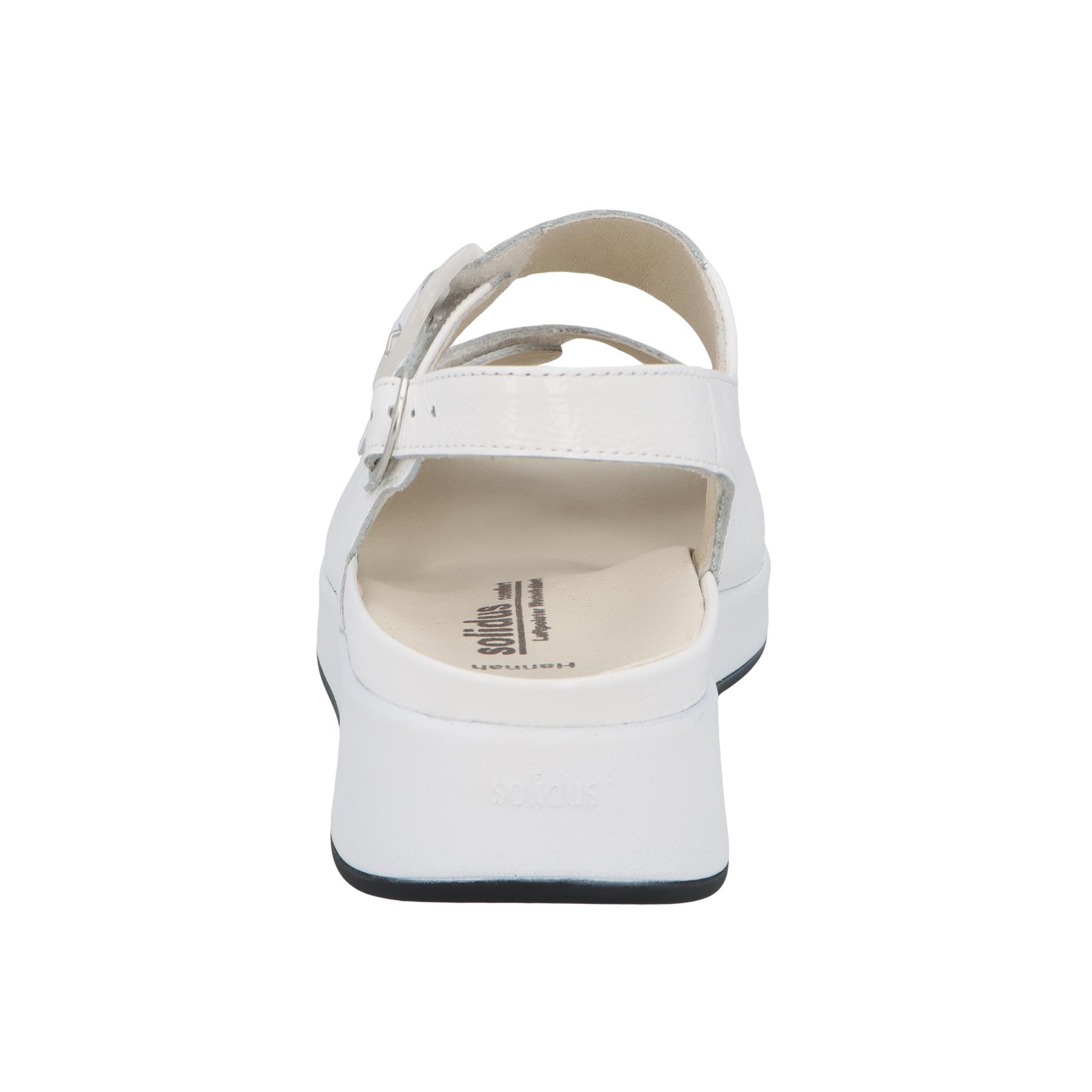 weiße sandale hinteransicht