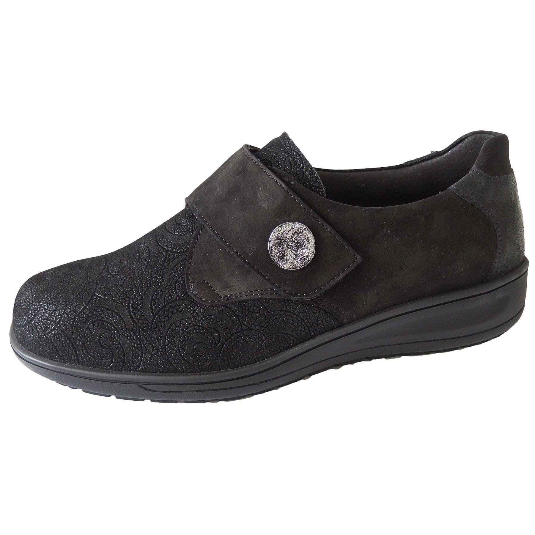 schwarze halbschuh 3-4 ansicht