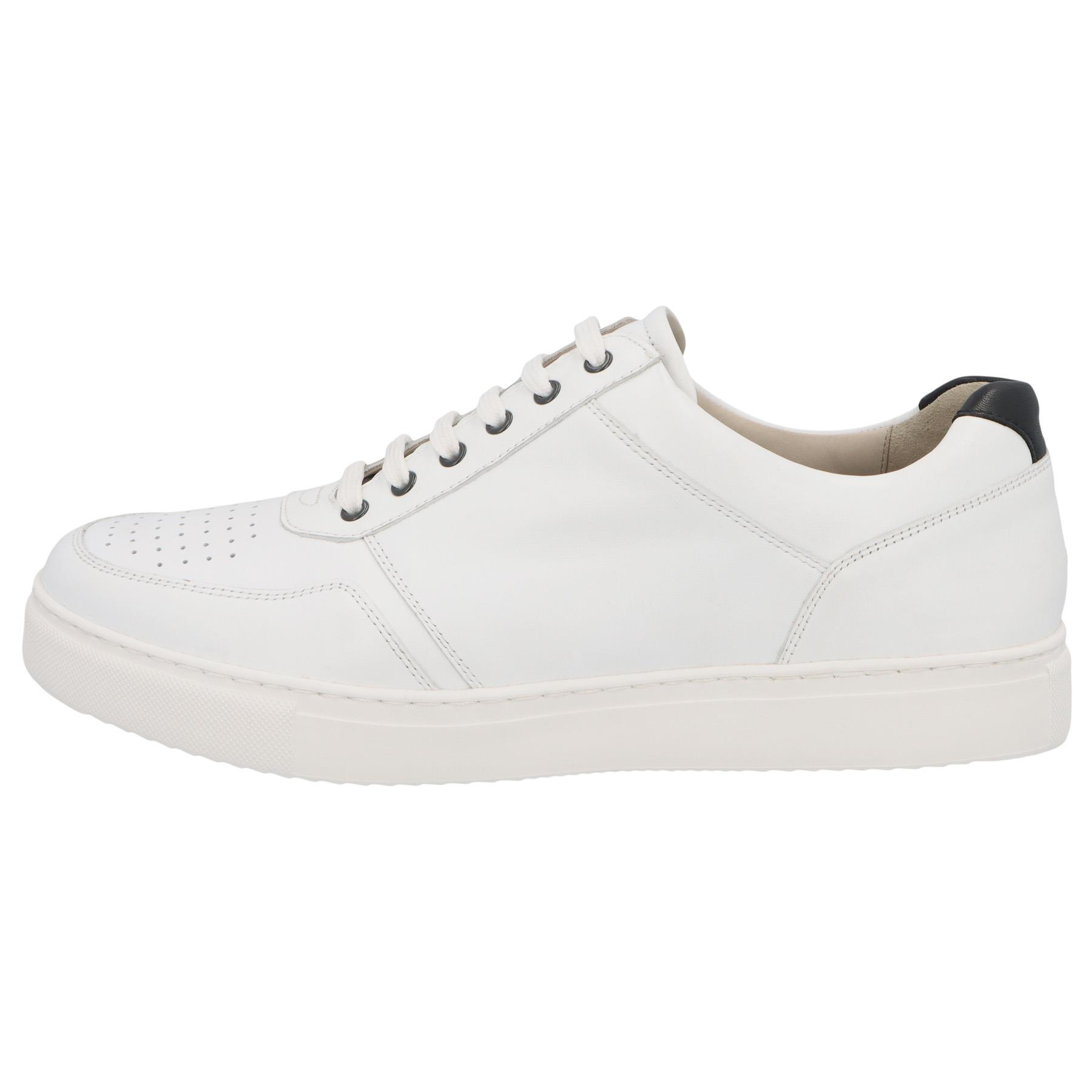 weiße halbschuh seitenansicht links