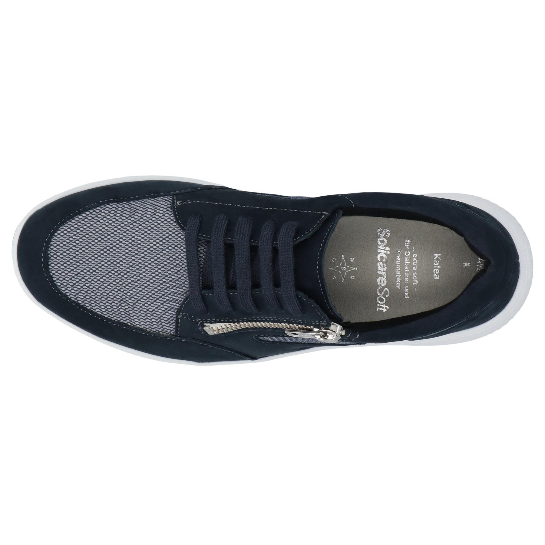 blaue halbschuh draufsicht