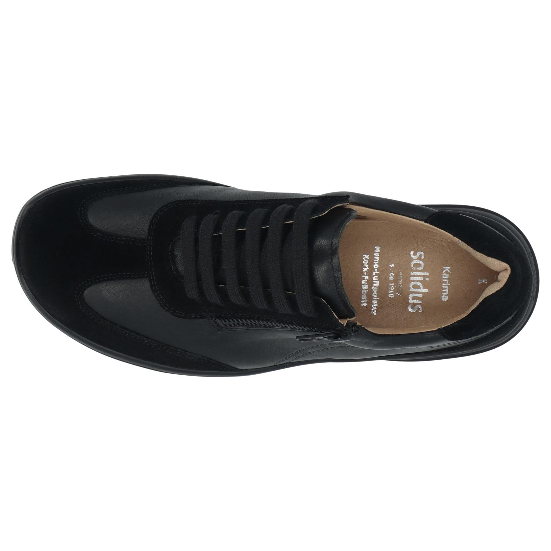 schwarze halbschuh draufsicht