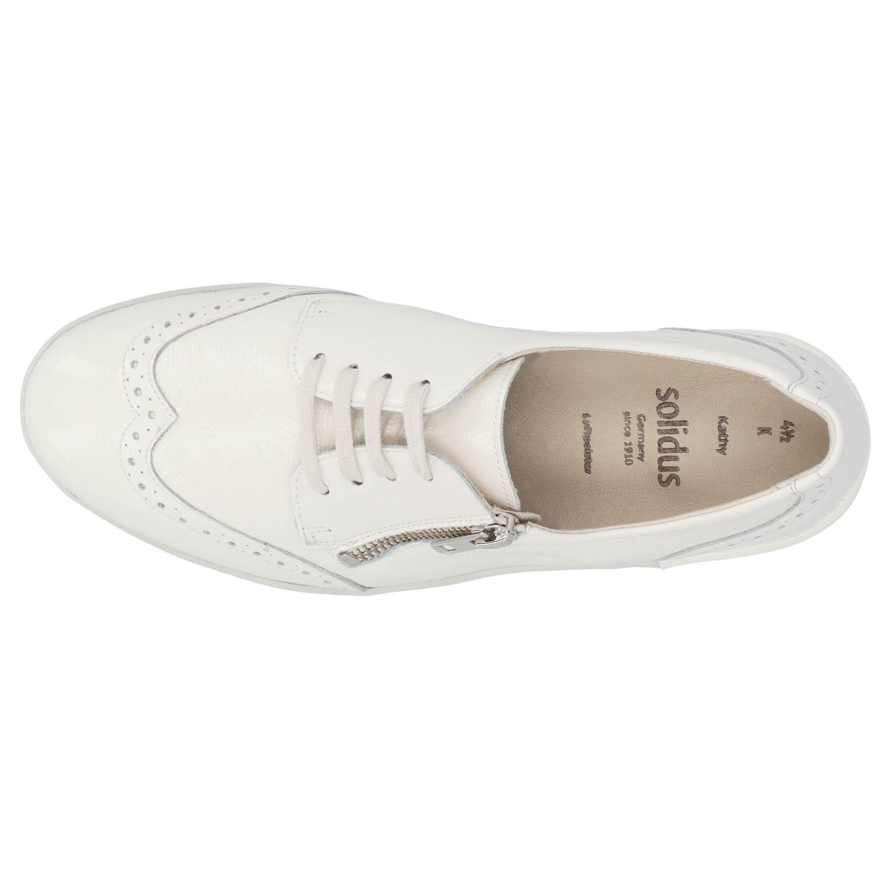 weiße halbschuh draufsicht