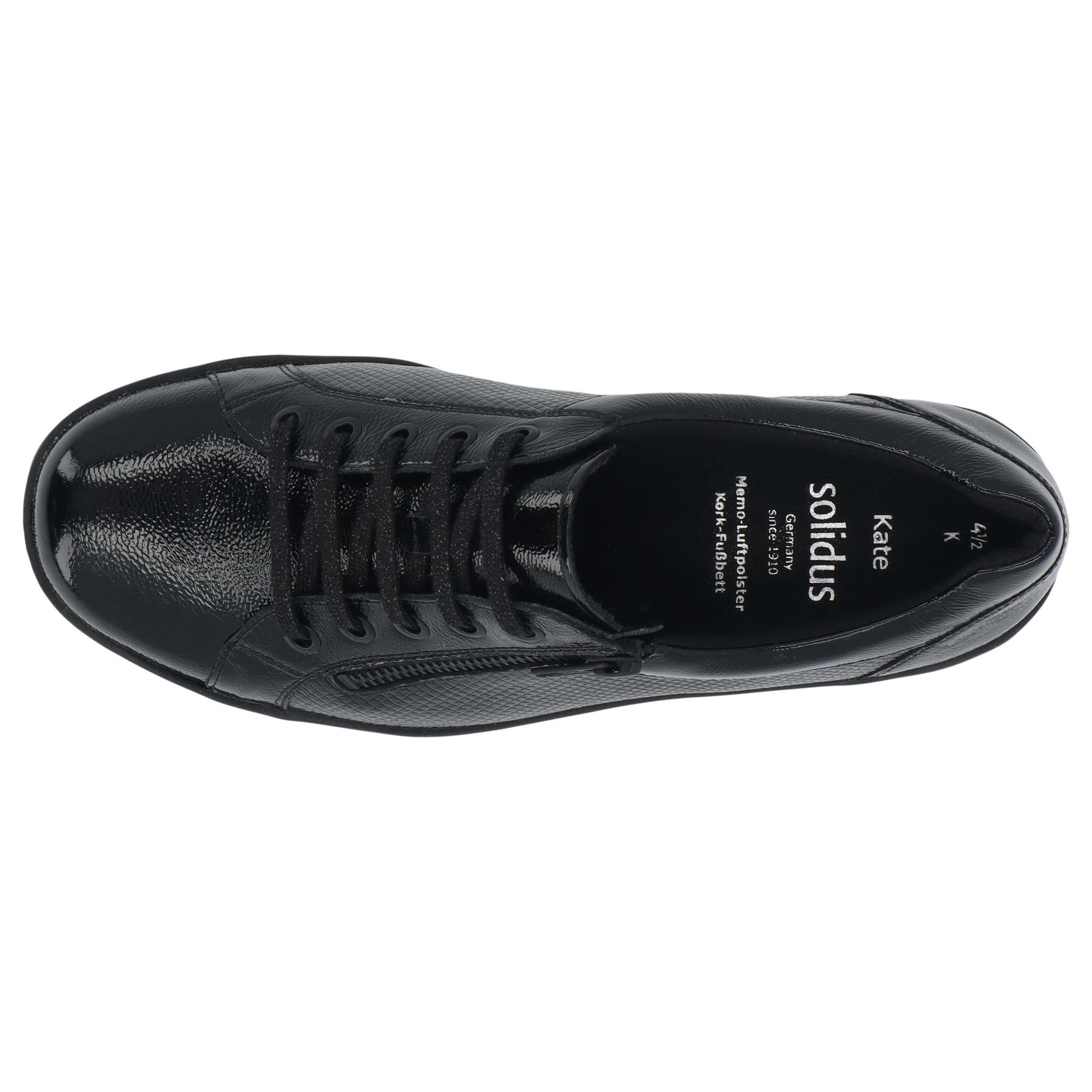 schwarze halbschuh draufsicht