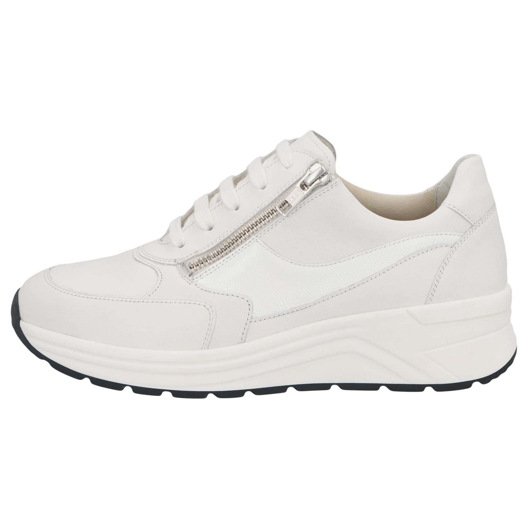 weiße halbschuh seitenansicht links