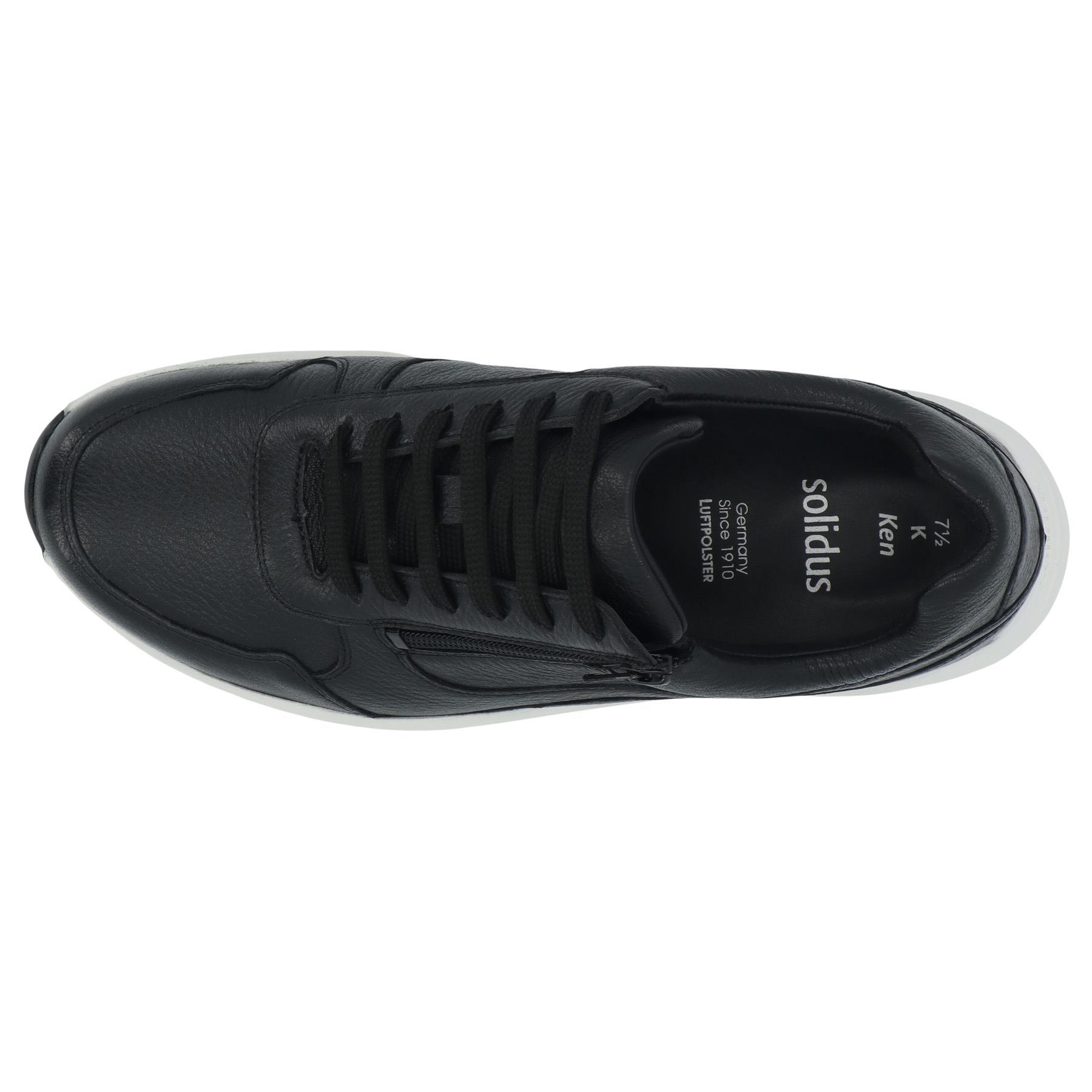 schwarze halbschuh draufsicht