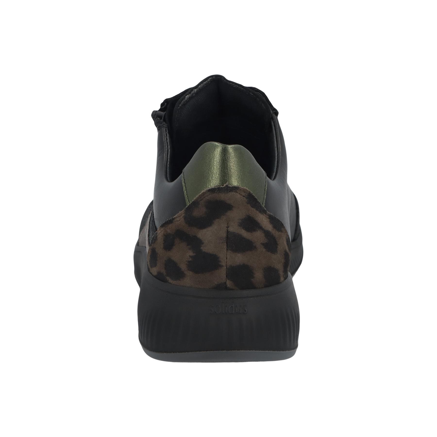 schwarze halbschuh hinteransicht