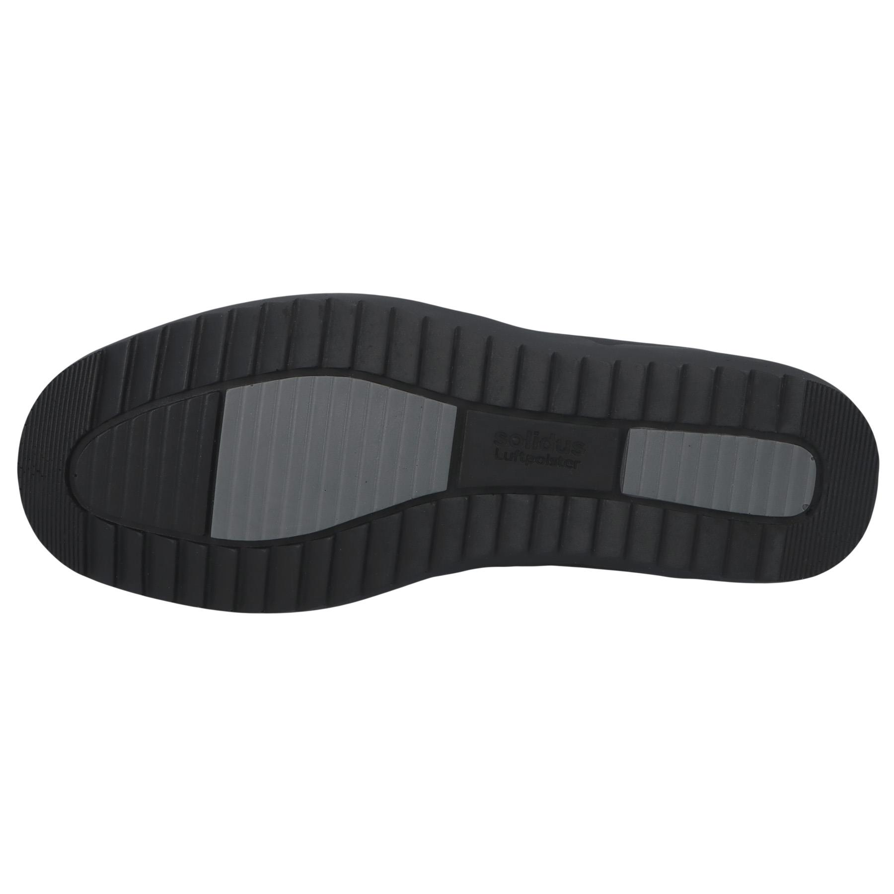 schwarze halbschuh sohlenansicht