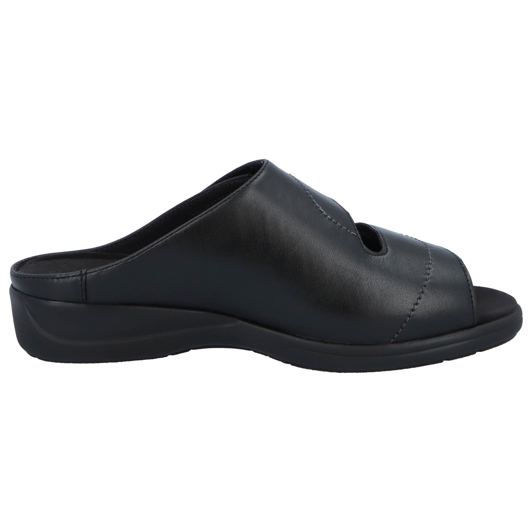 schwarze pantolette seitenansicht rechts