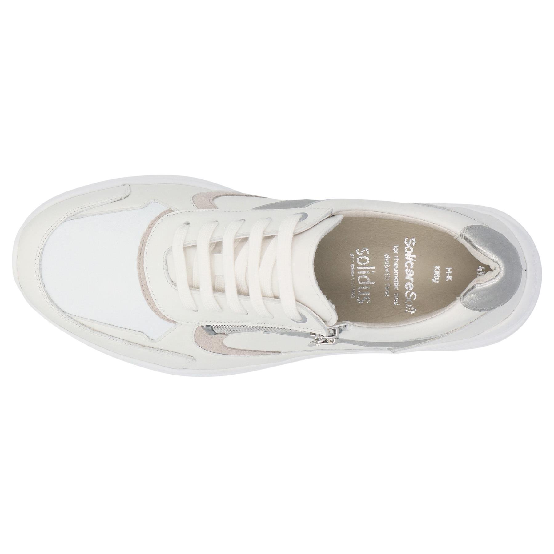 weiße halbschuh draufsicht