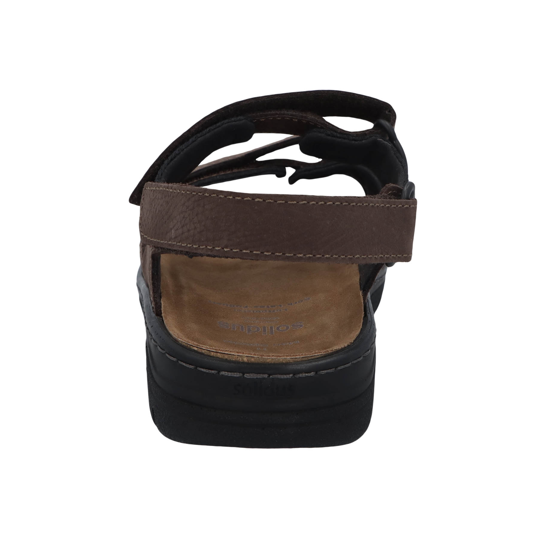 schwarze sandale hinteransicht