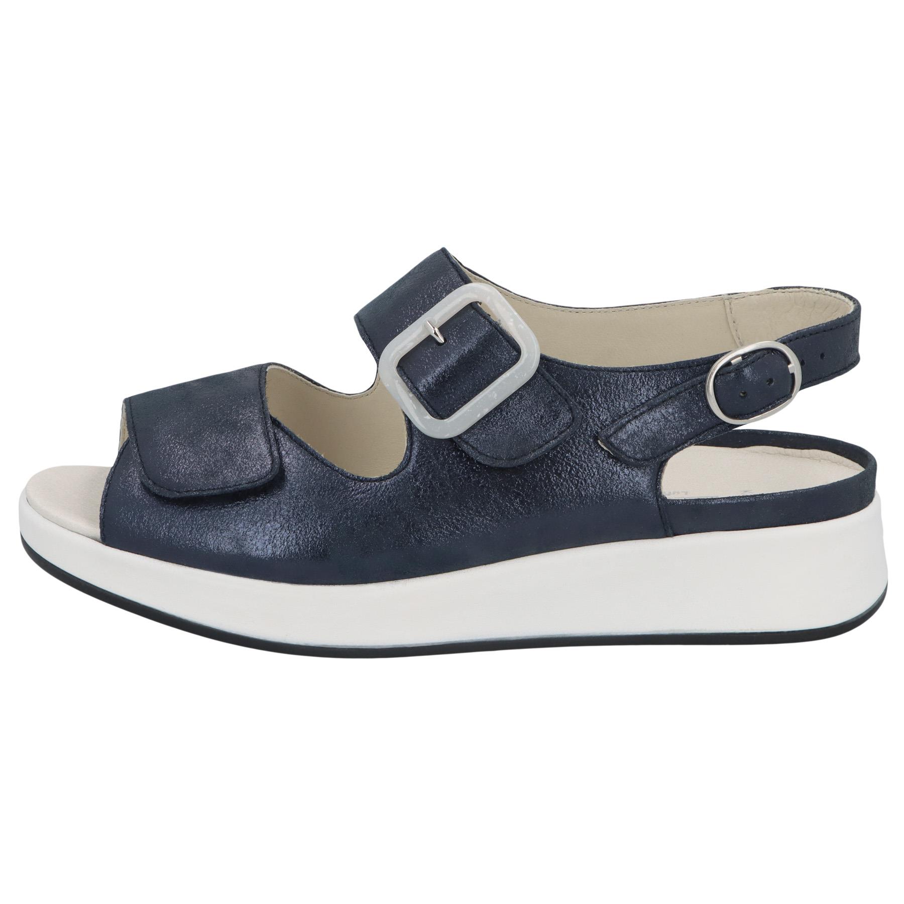 blaue sandale seitenansicht links