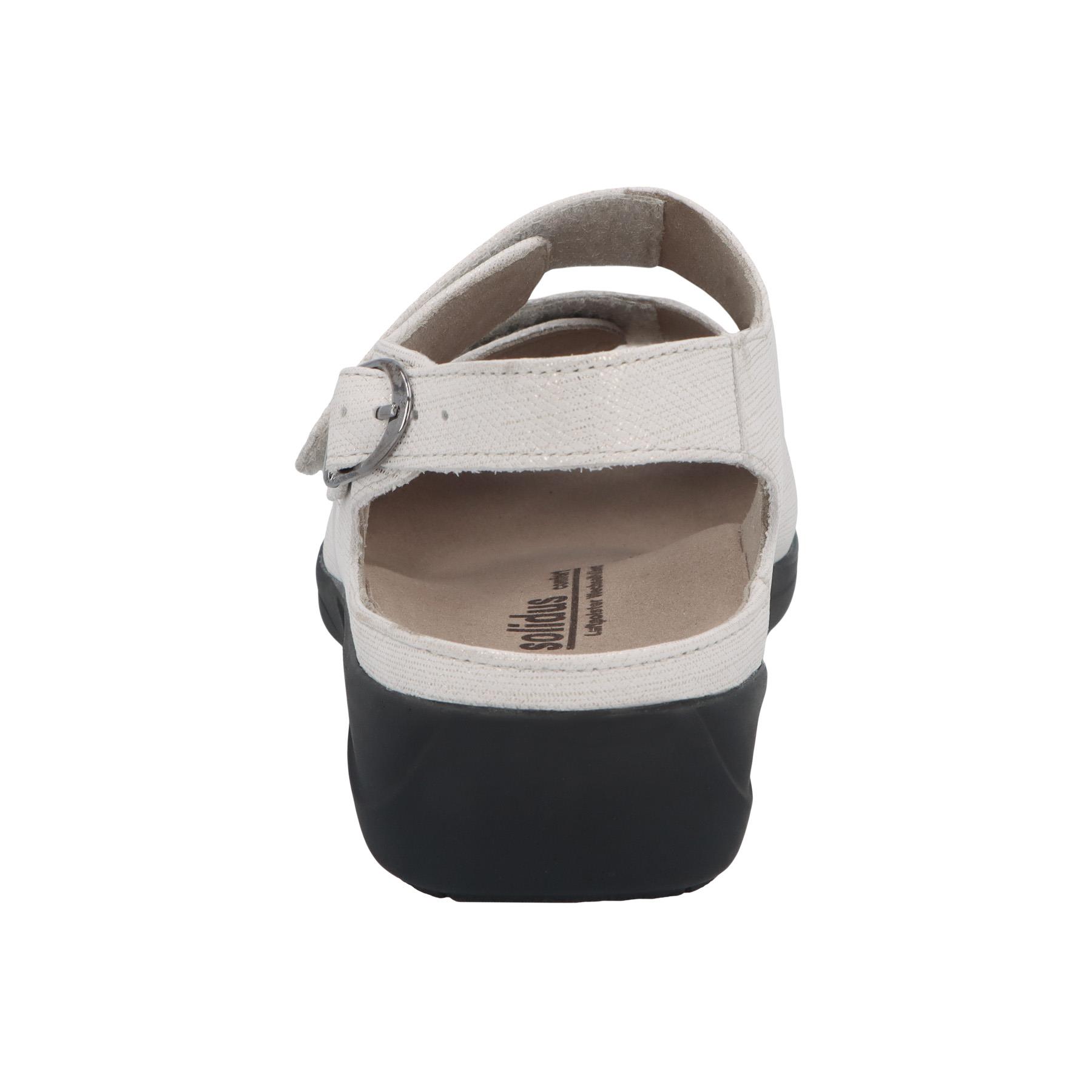 weiße sandale hinteransicht