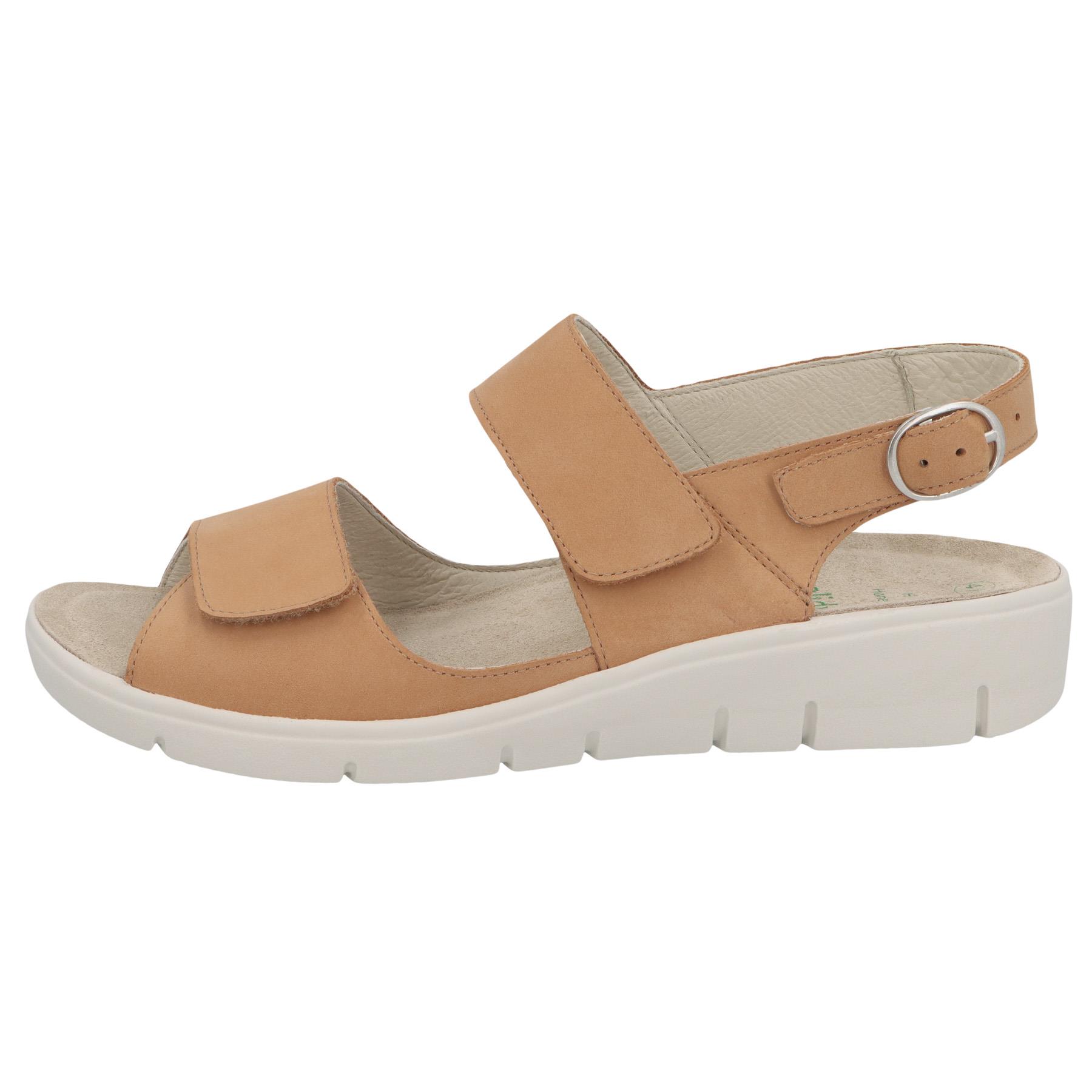 braune sandale seitenansicht links