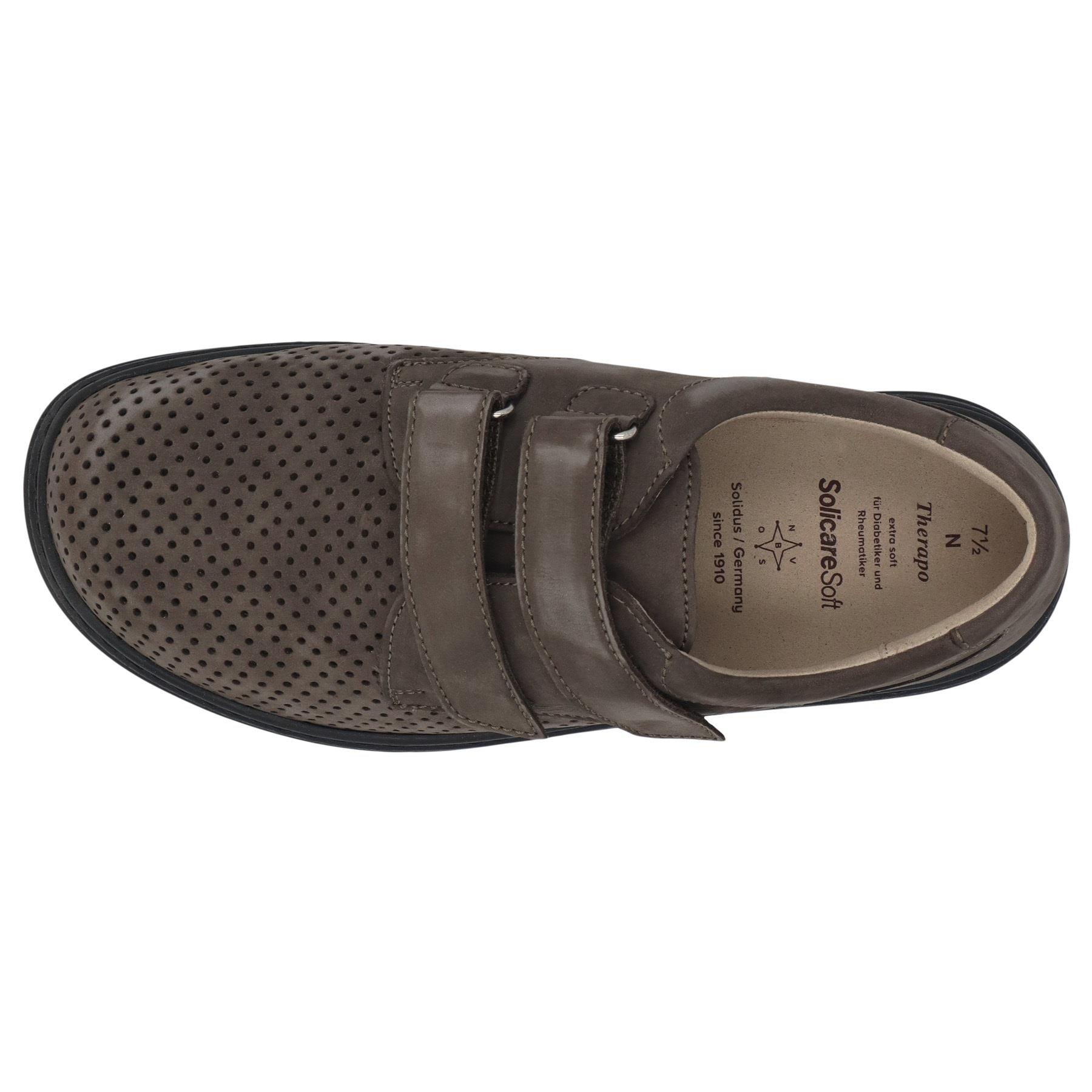 graue slipper draufsicht