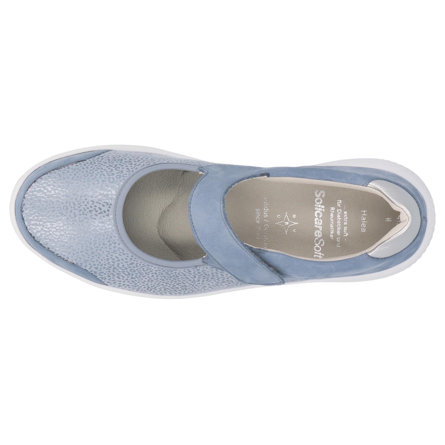 blaue slipper draufsicht