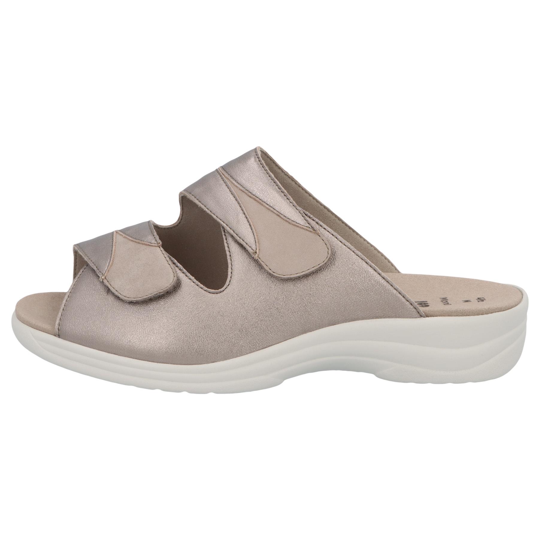 graue pantolette seitenansicht links