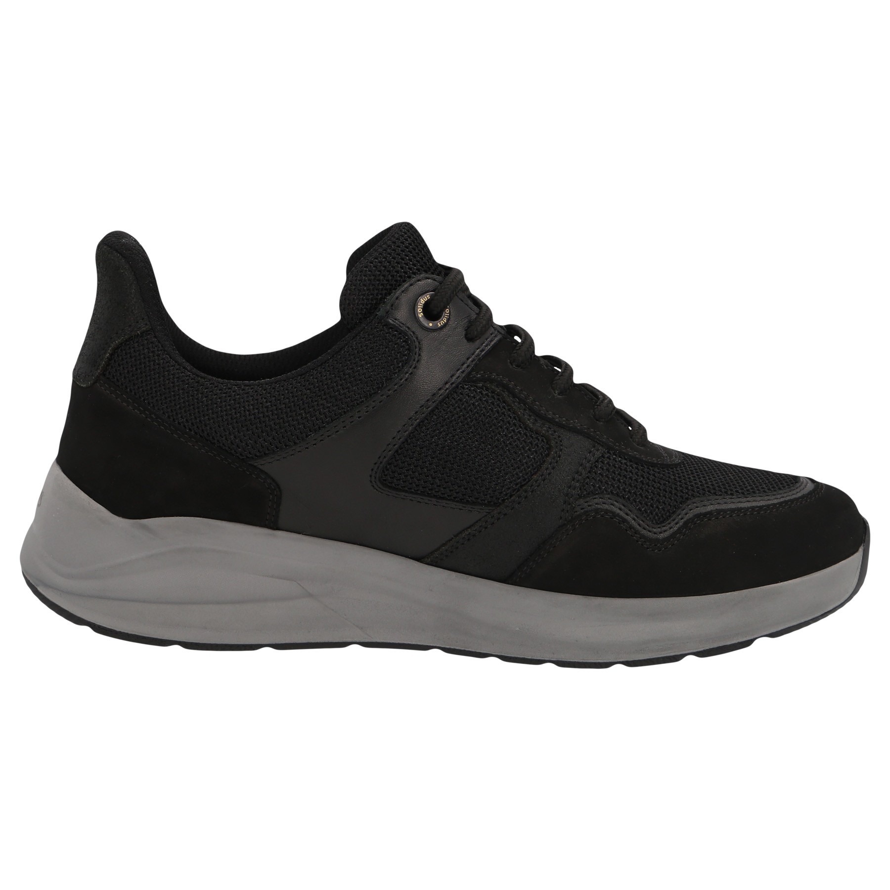 schwarze halbschuh seitenansicht rechts