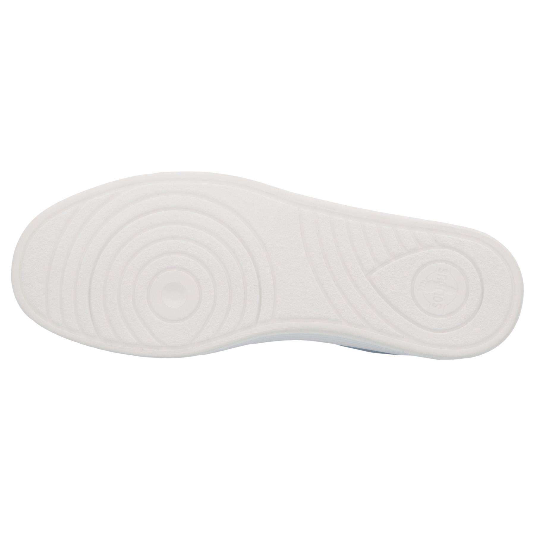 weiße halbschuh sohlenansicht
