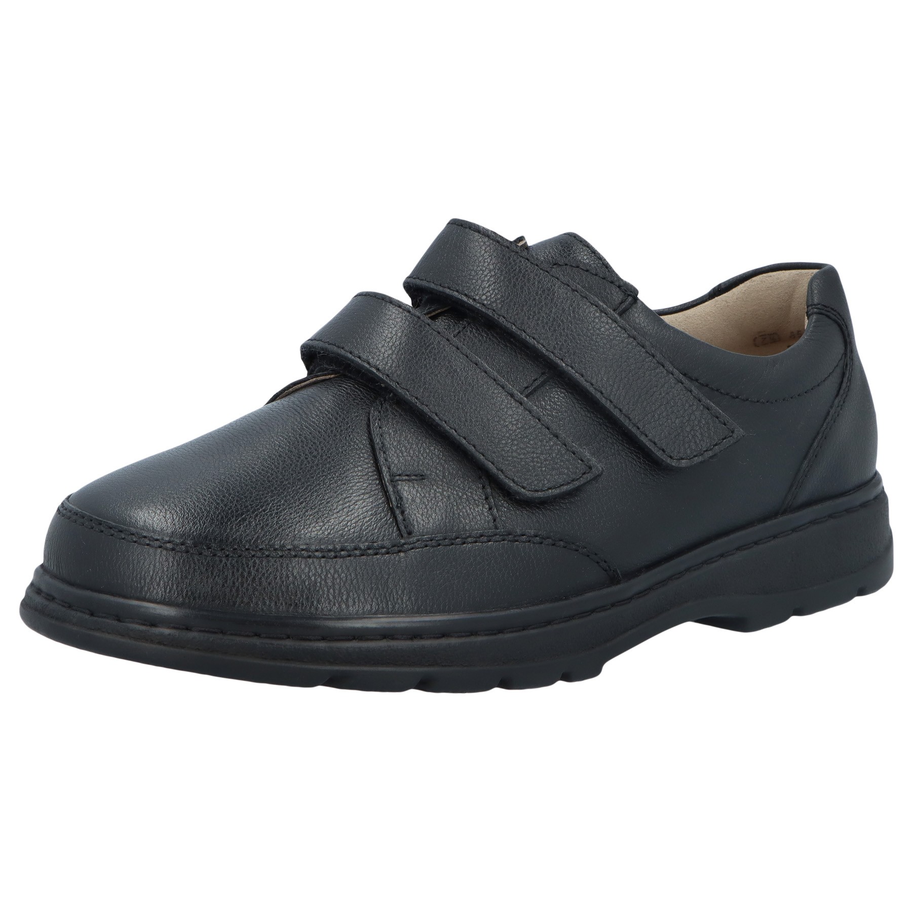 schwarze slipper 3-4 ansicht