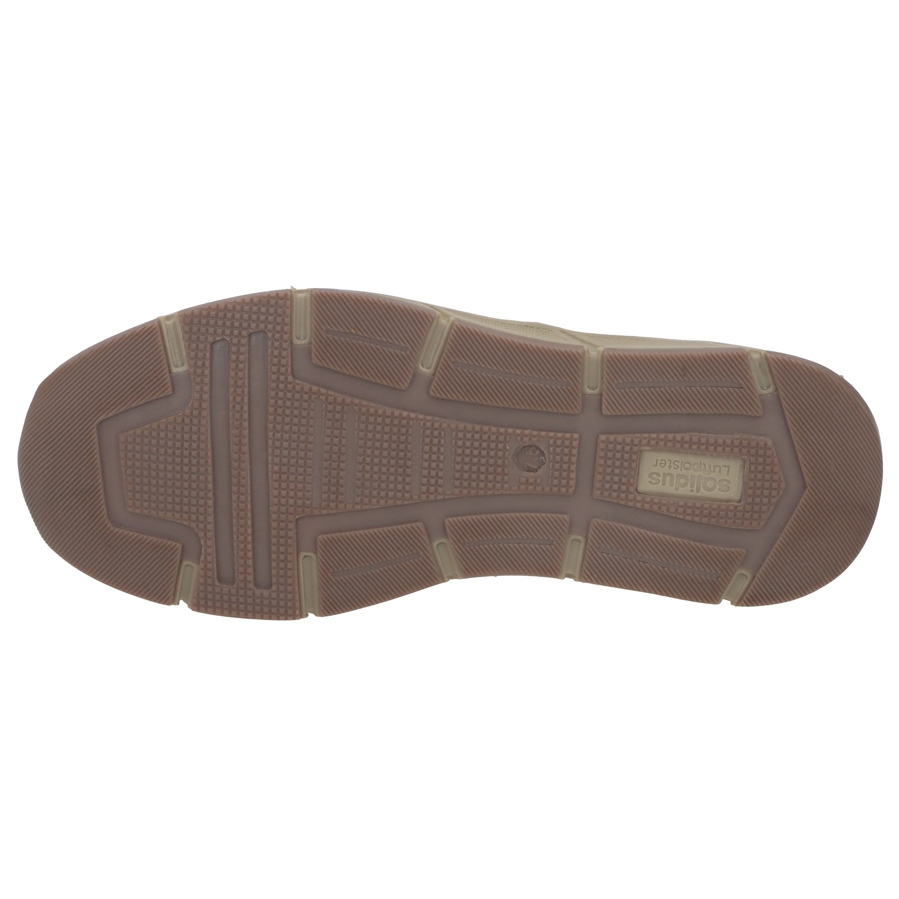 braune sandale sohlenansicht