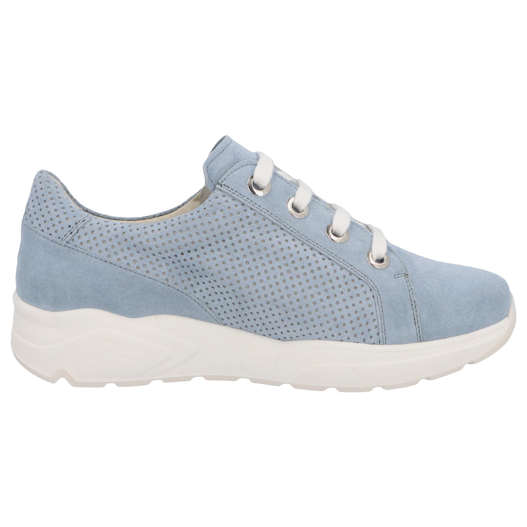 blaue slipper seitenansicht rechts